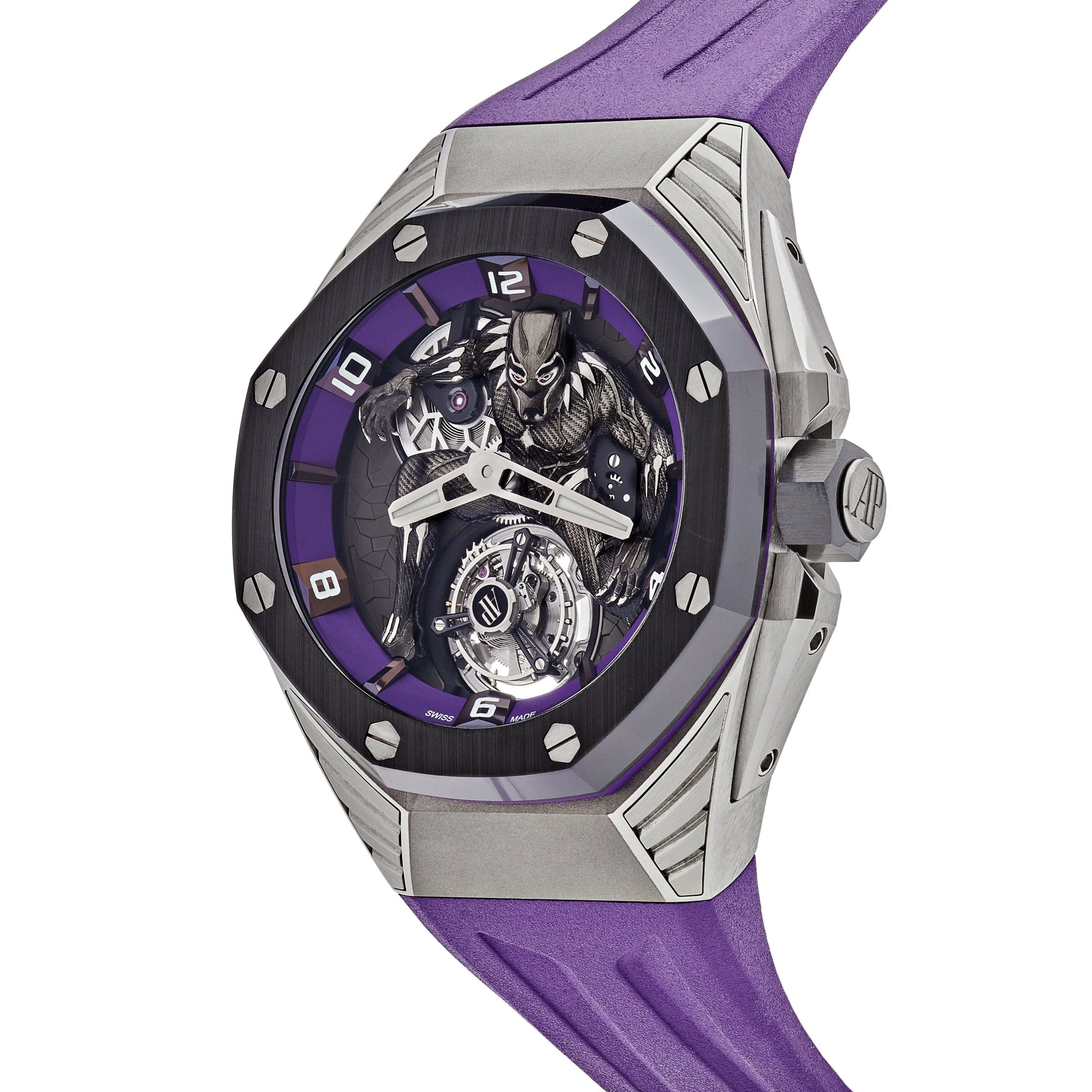 Luxury Watch Audemars Piguet Royal Oak Concept 'Black Panther' Flying Tourbillon 26620IO.OO.D077CA.01 Wrist Aficionado