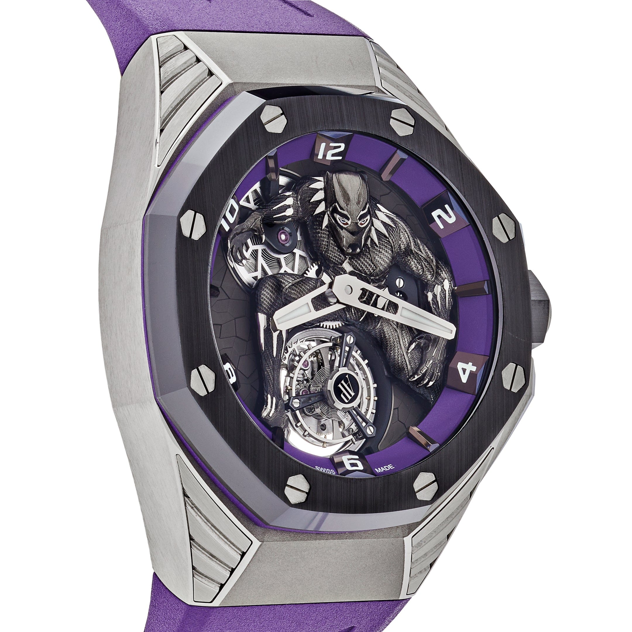 Luxury Watch Audemars Piguet Royal Oak Concept 'Black Panther' Flying Tourbillon 26620IO.OO.D077CA.01 Wrist Aficionado
