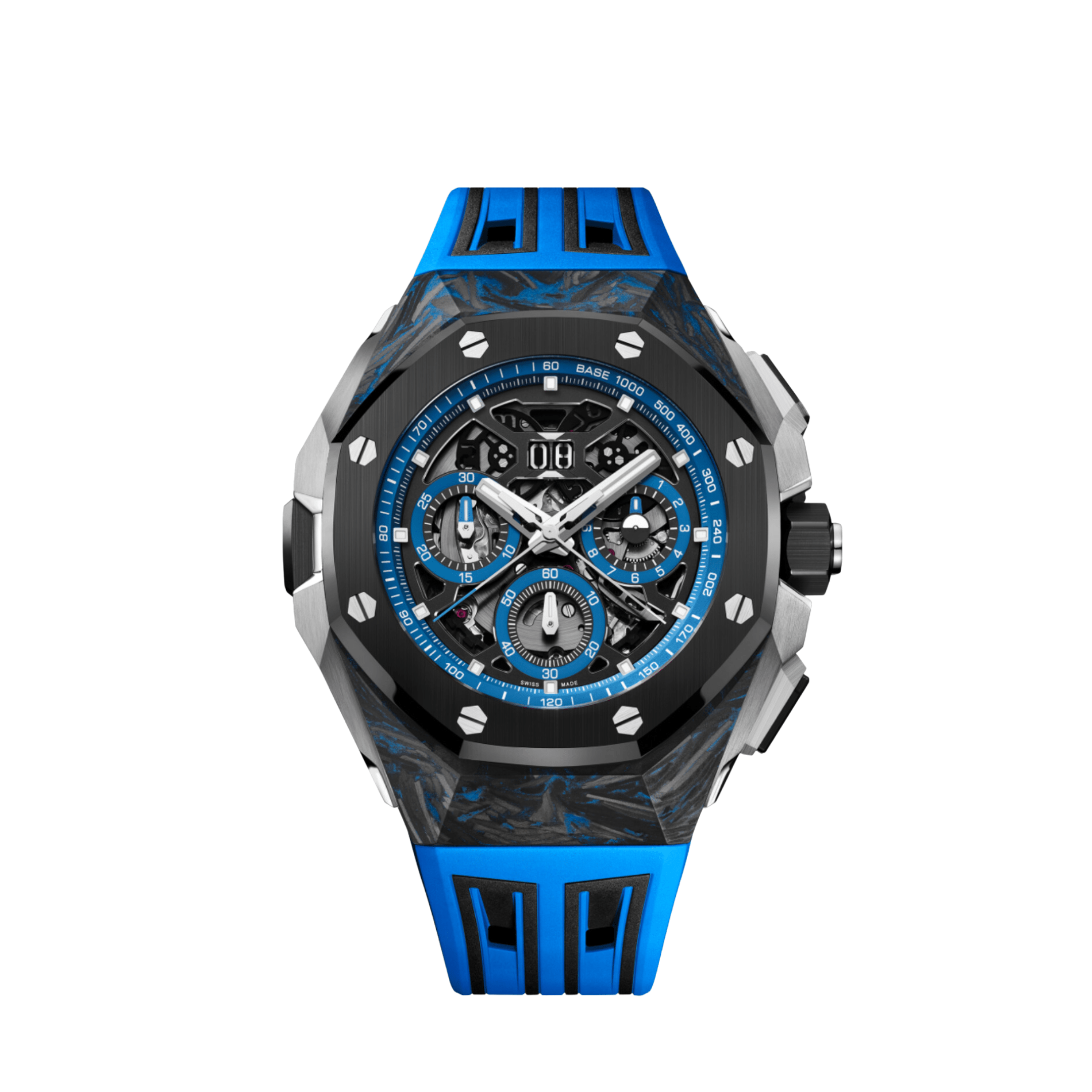 Audemars Piguet Royal Oak Concept 26650FO.OO.D353CA.01 Split-Seconds Chronograph GMT Large Date CFT Carbon Openworked Dial