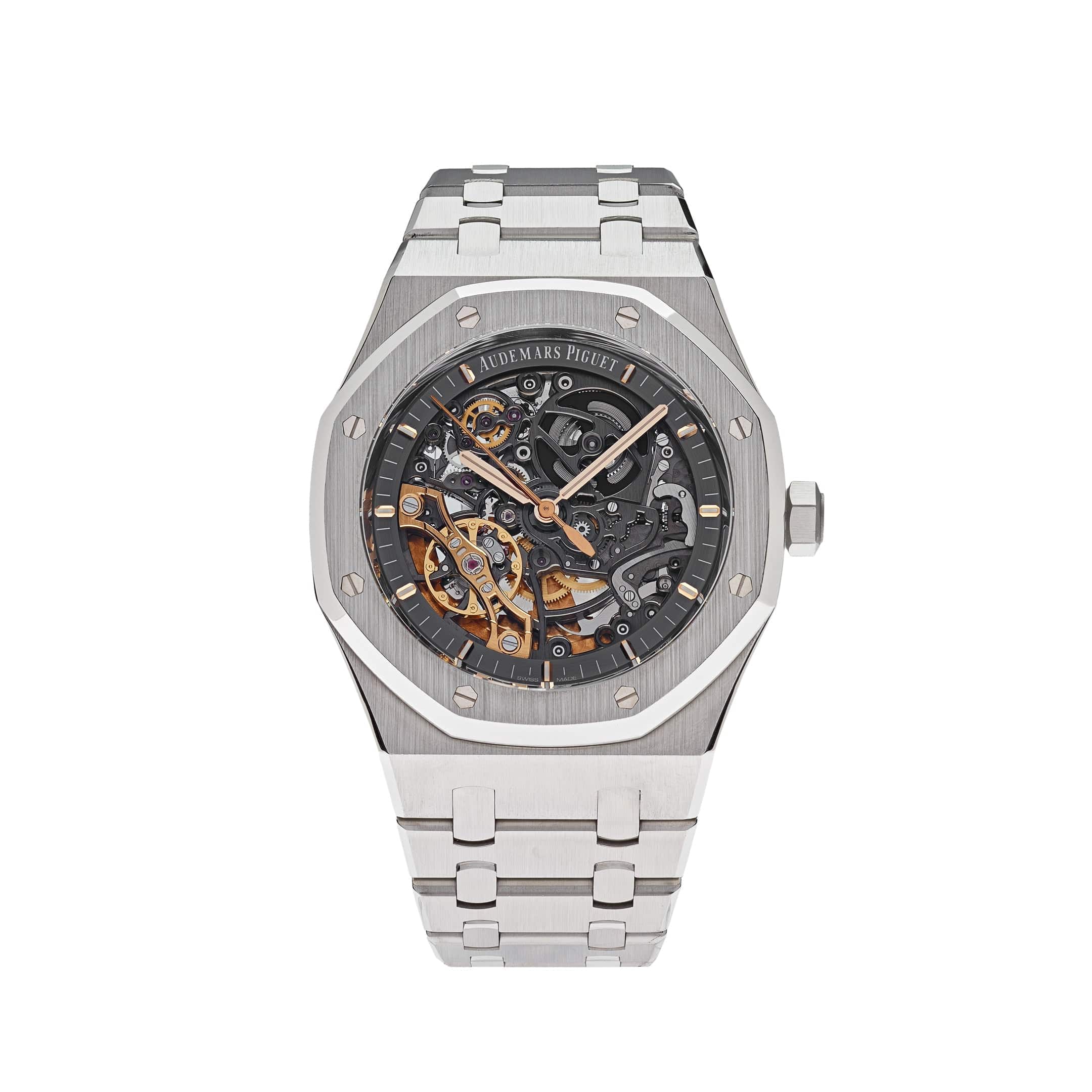 Luxury Watch Audemars Piguet Royal Oak Double Balance Wheel Openworked 15407ST.OO.1220ST.01 Wrist Aficionado