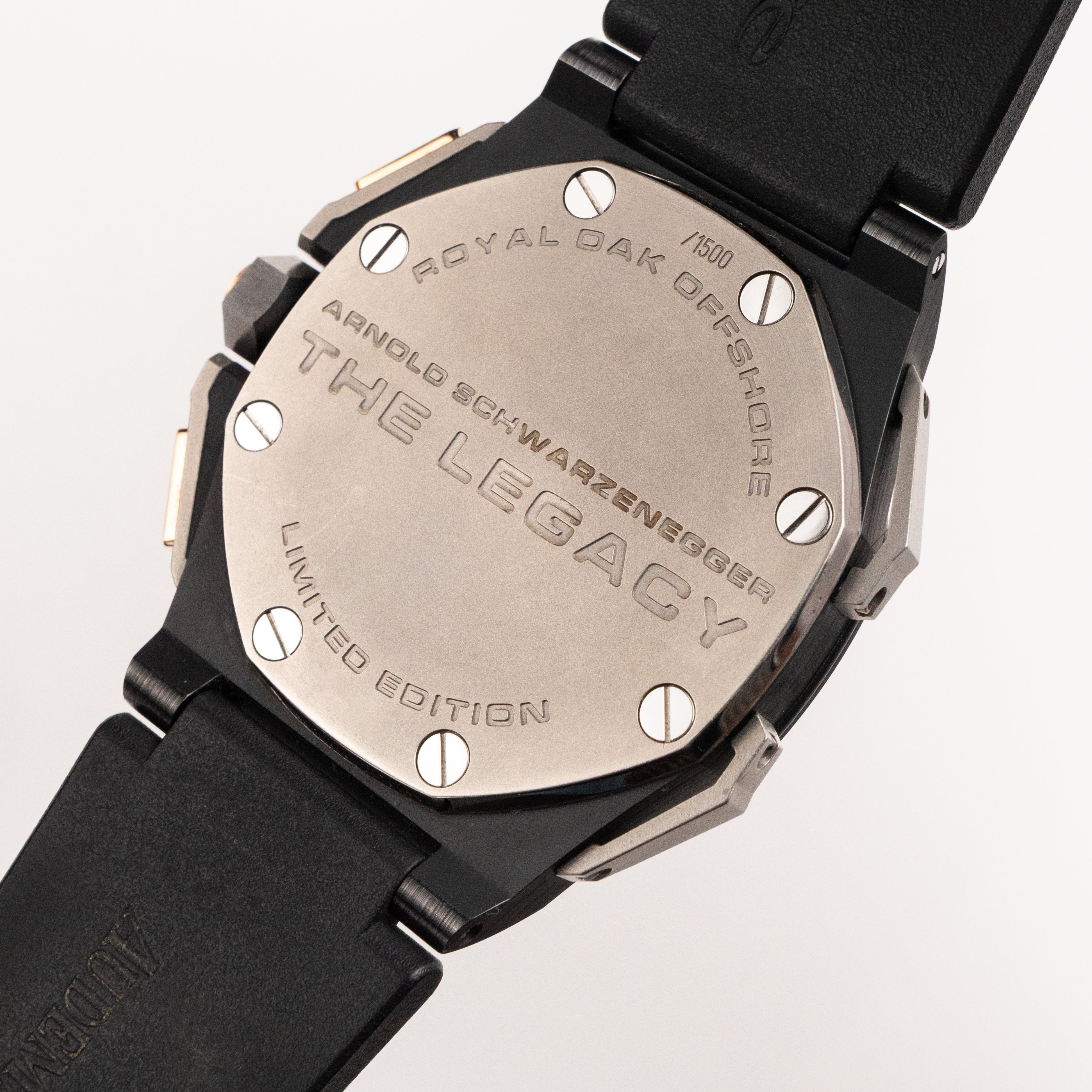 Audemars Piguet Royal Oak Offshore 26378IO.OO.A001KE.01 'Arnold Schwarzenegger The Legacy Chronograph' Black Ceramic Black Dial (2011)