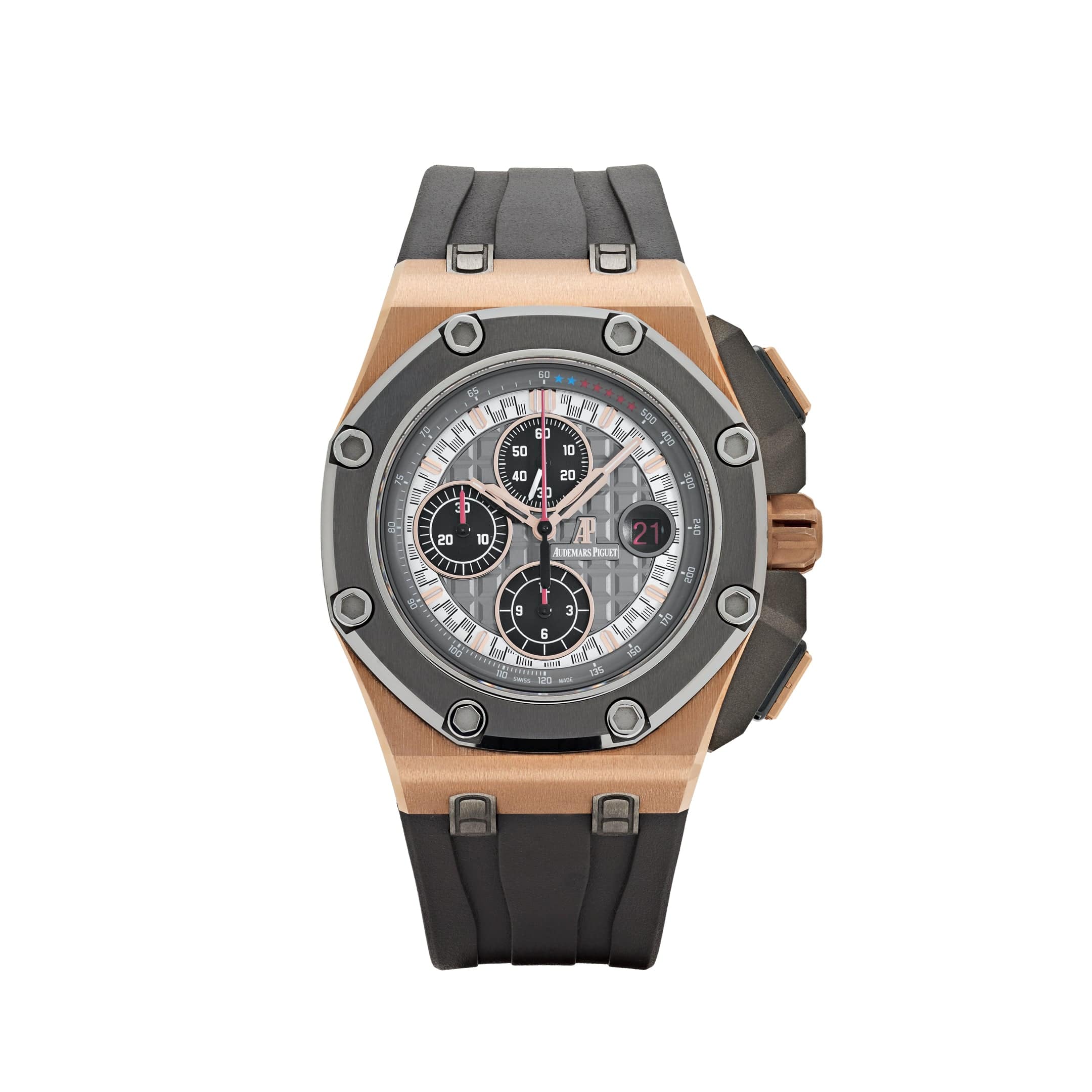 Audemars Piguet Royal Oak Offshore 26568OM.OO.A004CA.01 'Michael Schumacher' Chronograph Rose Gold Grey Dial Limited Edition (2012)