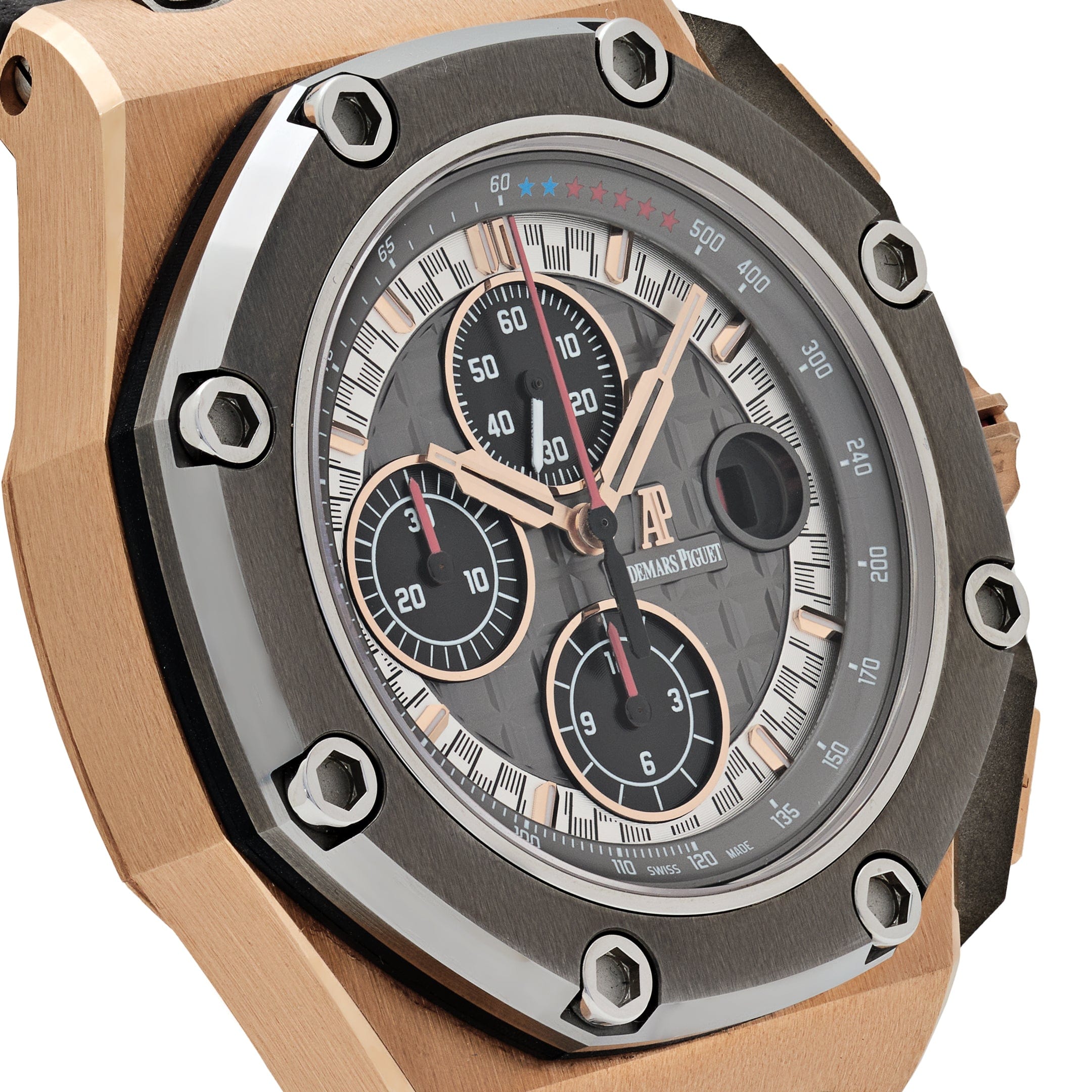 Audemars Piguet Royal Oak Offshore 26568OM.OO.A004CA.01 'Michael Schumacher' Chronograph Rose Gold Grey Dial Limited Edition (2012)