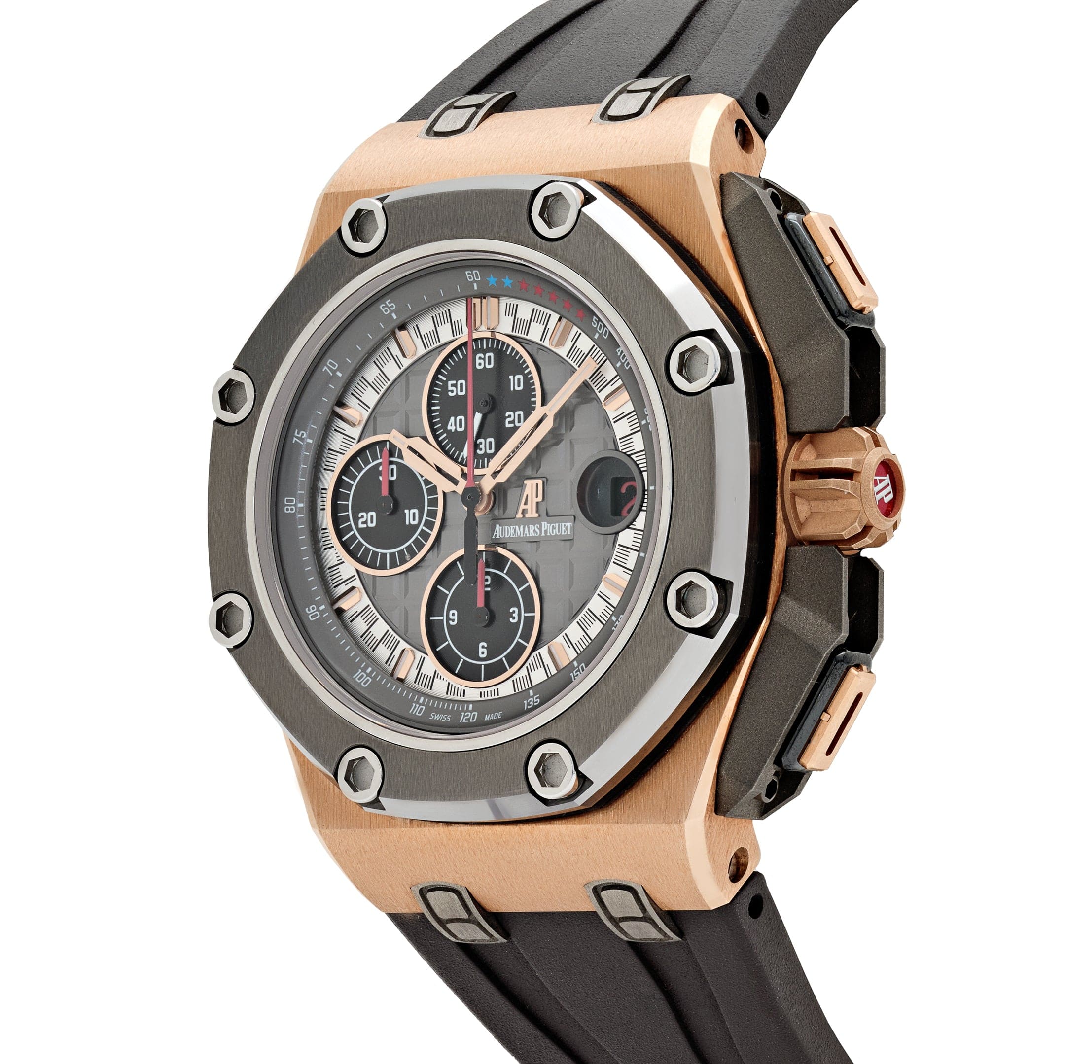Audemars Piguet Royal Oak Offshore 26568OM.OO.A004CA.01 'Michael Schumacher' Chronograph Rose Gold Grey Dial Limited Edition (2012)
