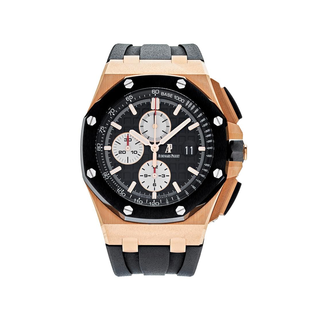 Luxury Watch Audemars Piguet Royal Oak Offshore Chronograph Rose Gold 26400RO.OO.A002CA.01 Wrist Aficionado