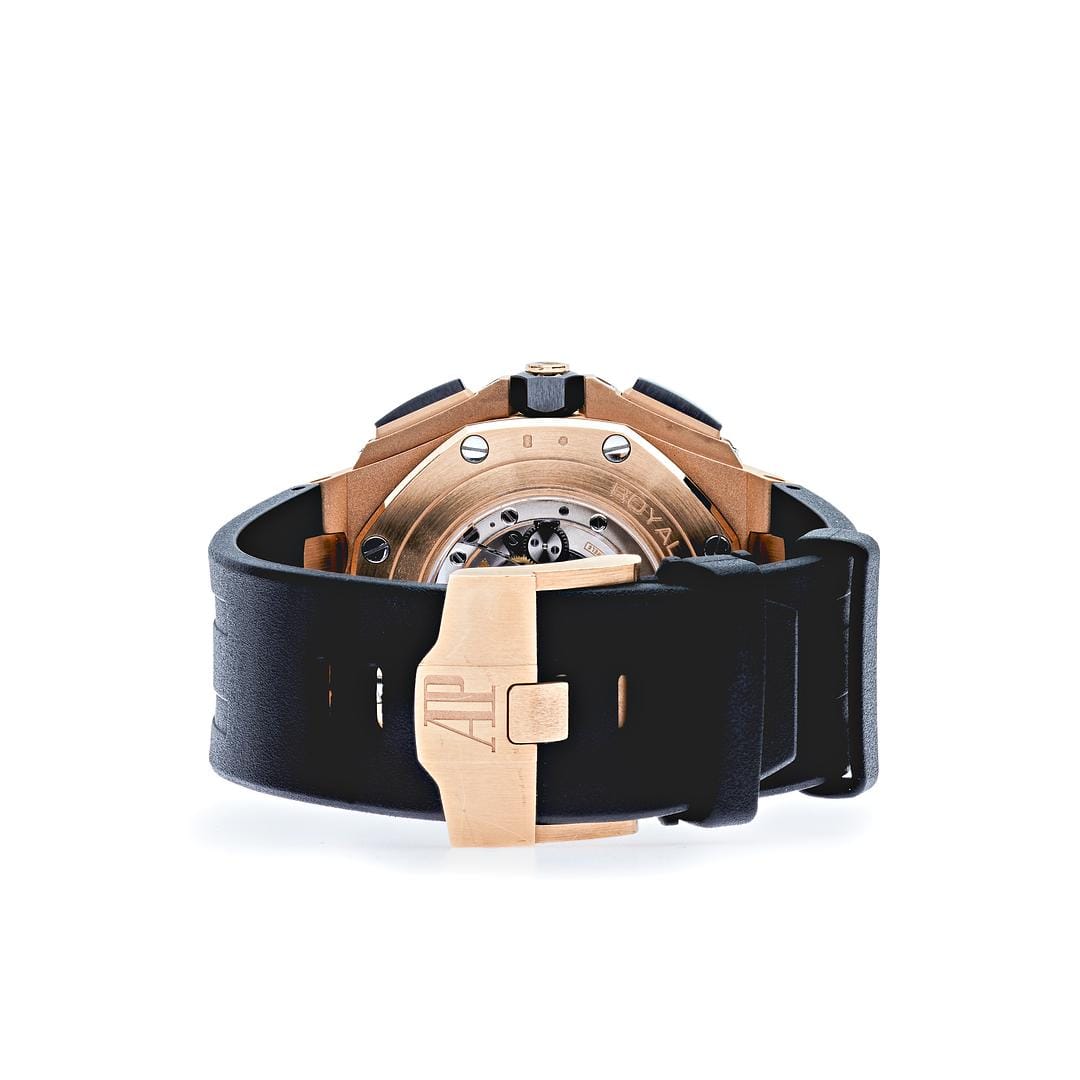 Luxury Watch Audemars Piguet Royal Oak Offshore Chronograph Rose Gold 26400RO.OO.A002CA.01 Wrist Aficionado