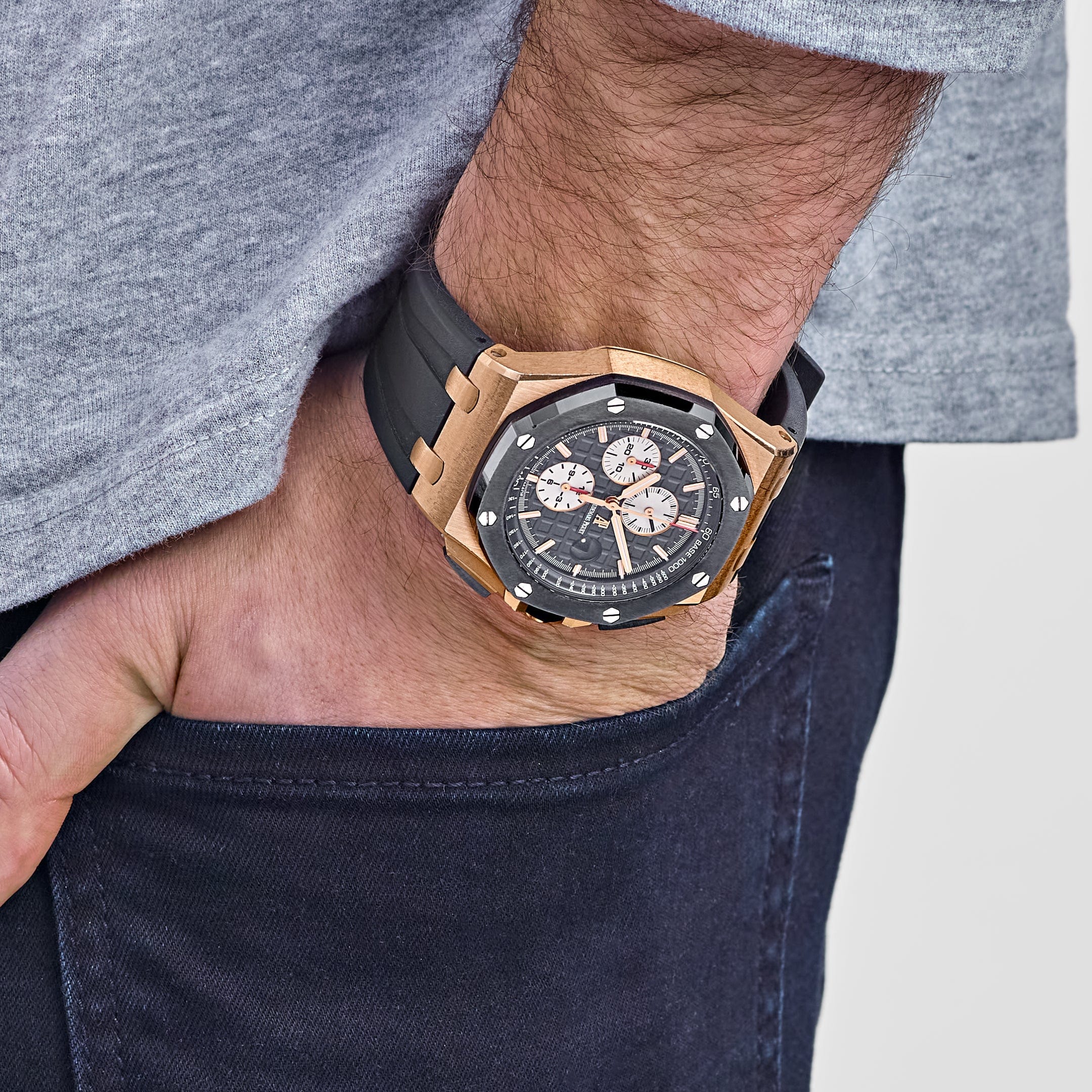 Audemars Piguet Royal Oak Offshore Chronograph 26401RO.OO.A002CA.01 Rose Gold Black Dial (2014)