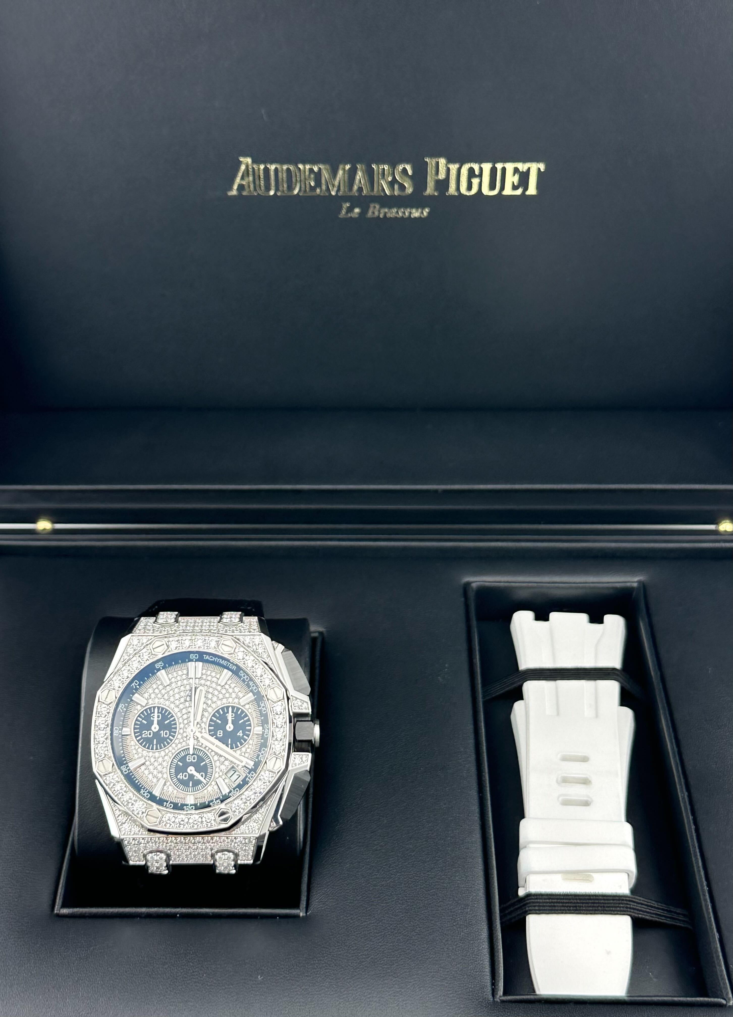 Luxury Watch Audemars Piguet Royal Oak Offshore Selfwinding Chronograph Diamond 26423BC.ZZ.D002CA.01 Wrist Aficionado