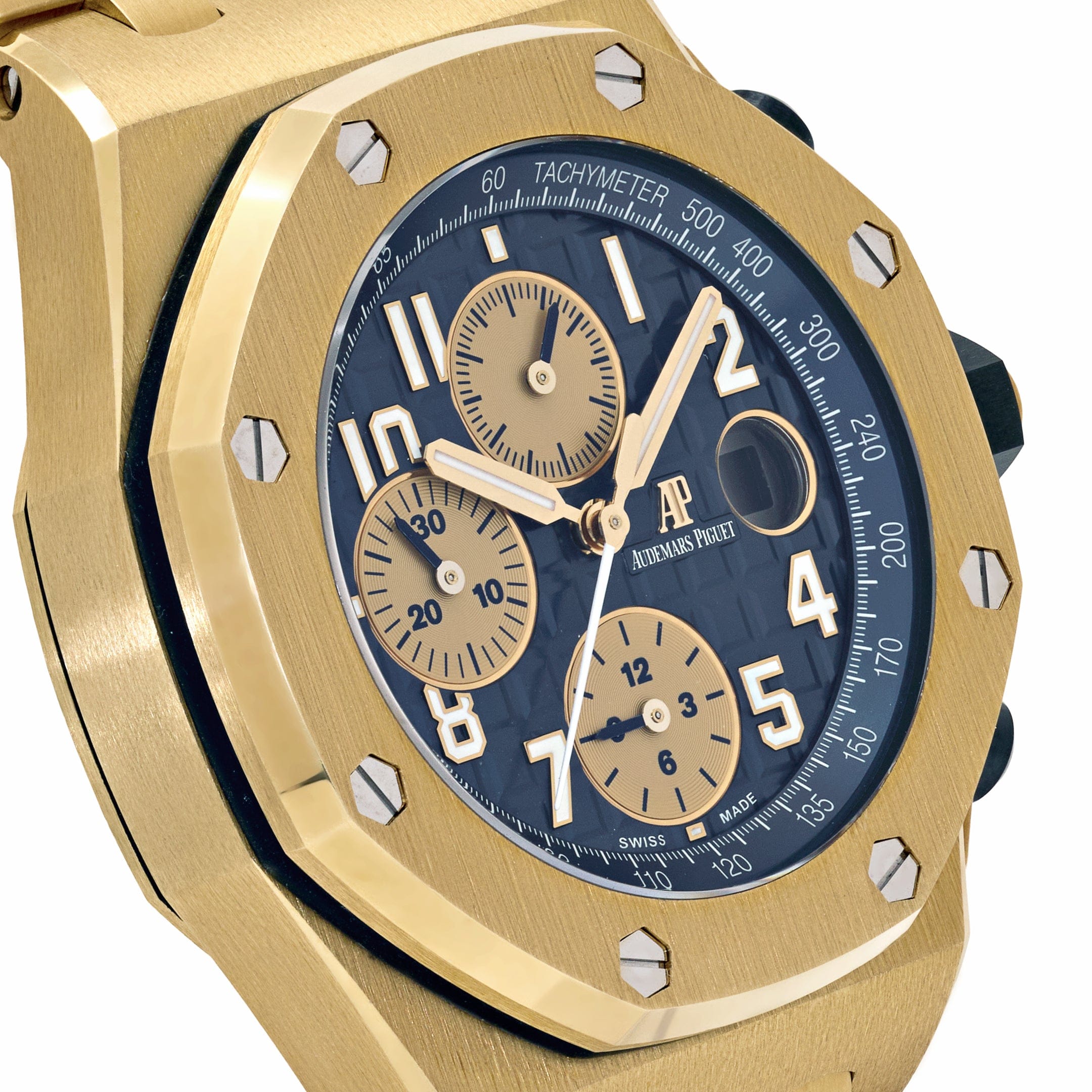 Audemars Piguet Royal Oak Offshore Chronograph 26470BA.OO.1000BA.01 Yellow Gold Blue Dial
