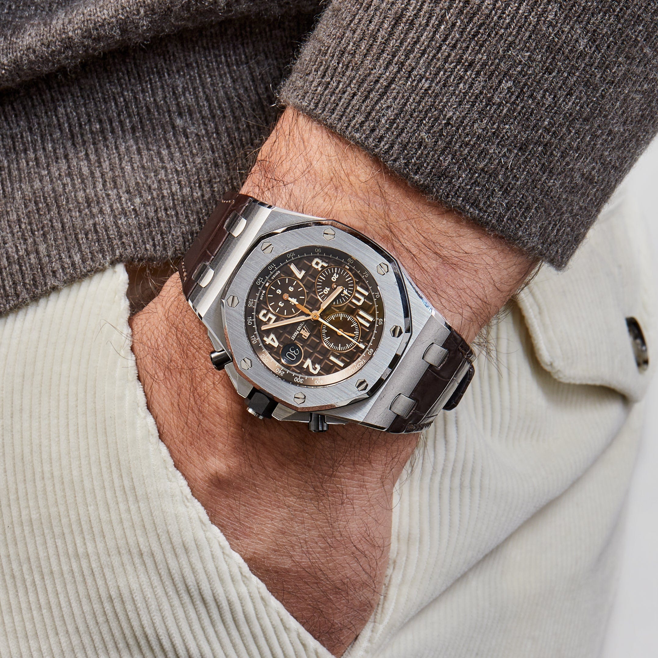 Audemars Piguet Royal Oak Offshore Chronograph 26470ST.OO.A820CR.01 Stainless Steel Brown Dial