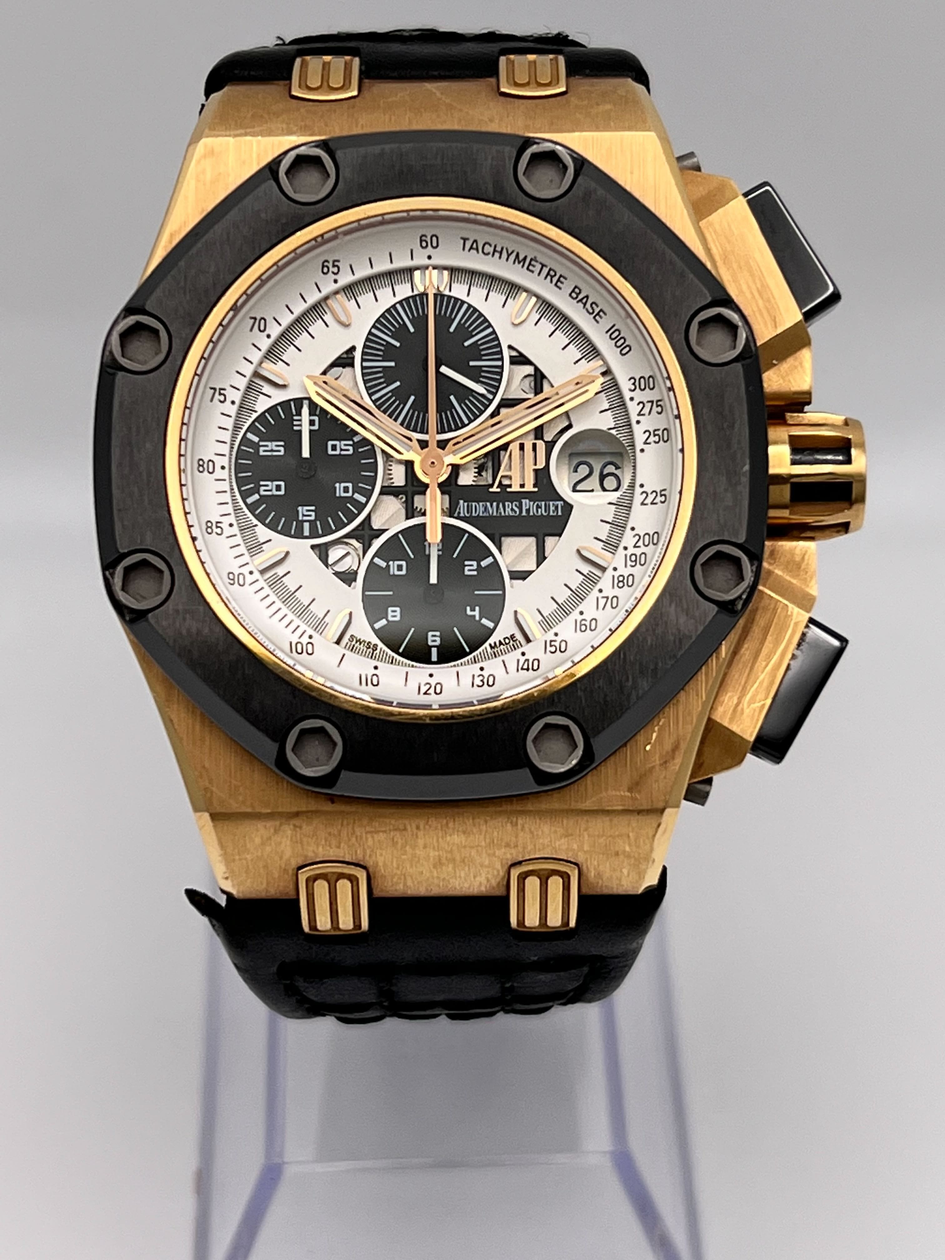 Luxury Watch Audemars Piguet Royal Oak OffShore 'Reubens Barrichello' 26078RO.OO.D002CR.01 Wrist Aficionado
