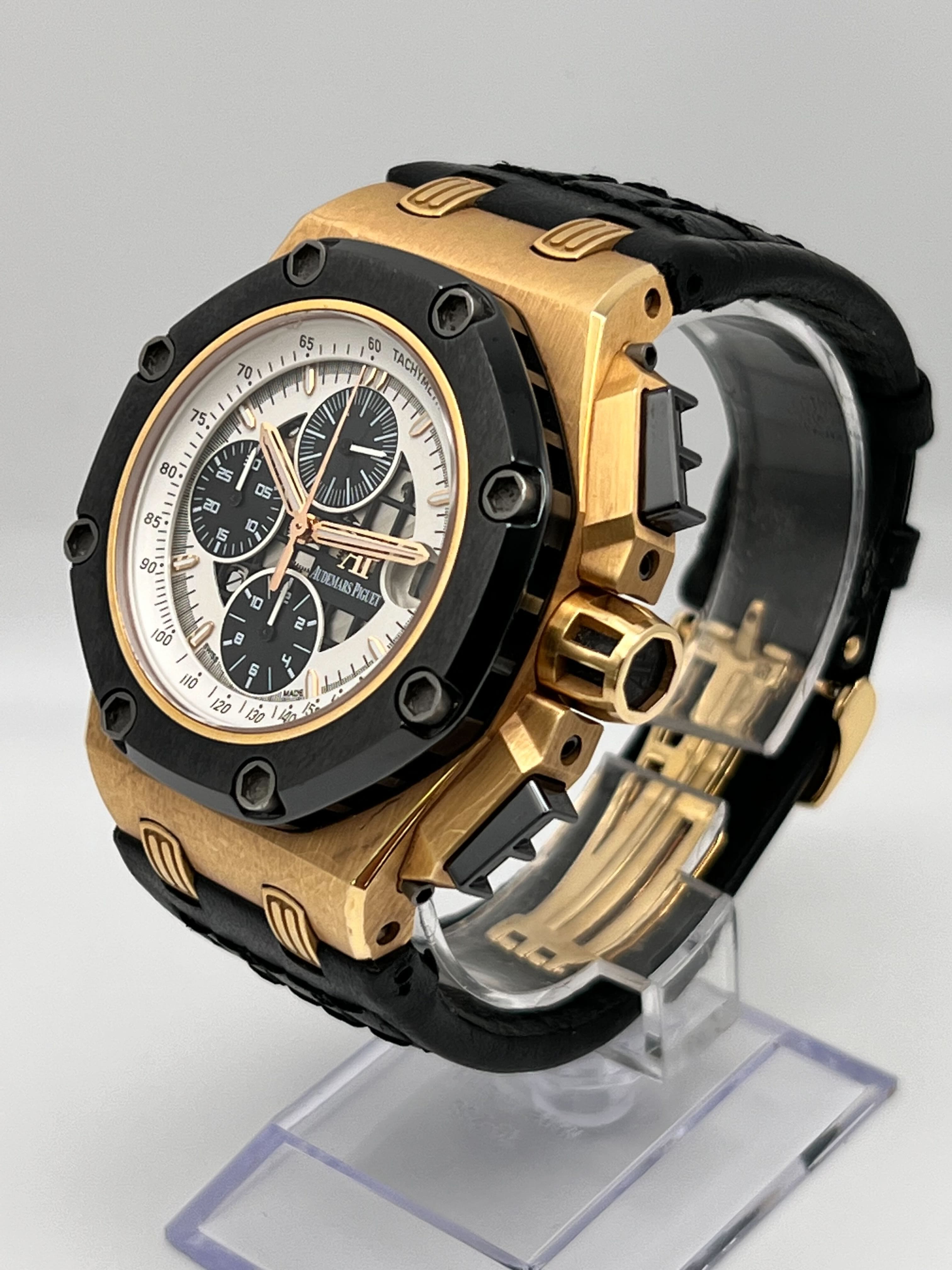 Luxury Watch Audemars Piguet Royal Oak OffShore 'Reubens Barrichello' 26078RO.OO.D002CR.01 Wrist Aficionado
