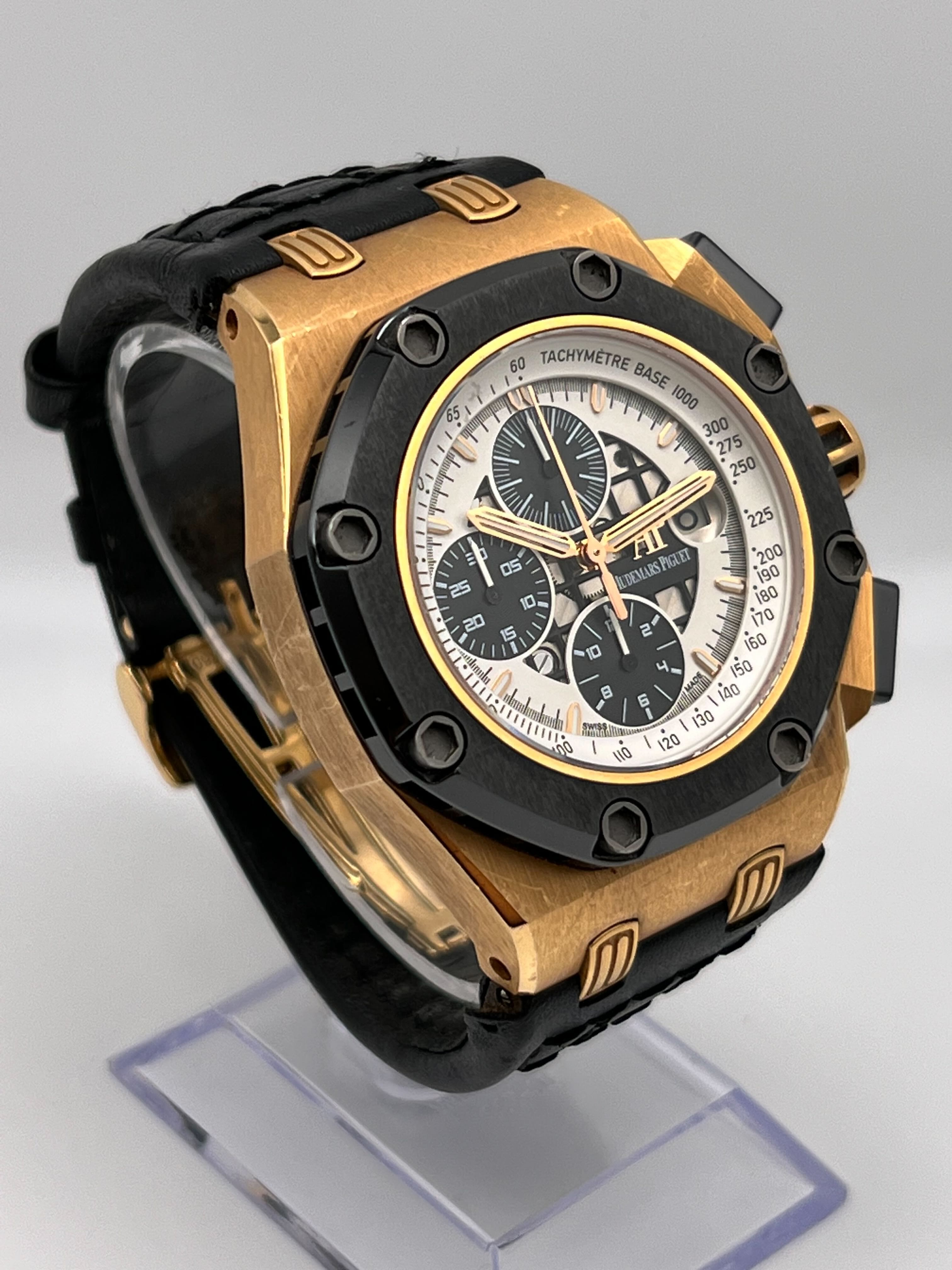 Luxury Watch Audemars Piguet Royal Oak OffShore 'Reubens Barrichello' 26078RO.OO.D002CR.01 Wrist Aficionado