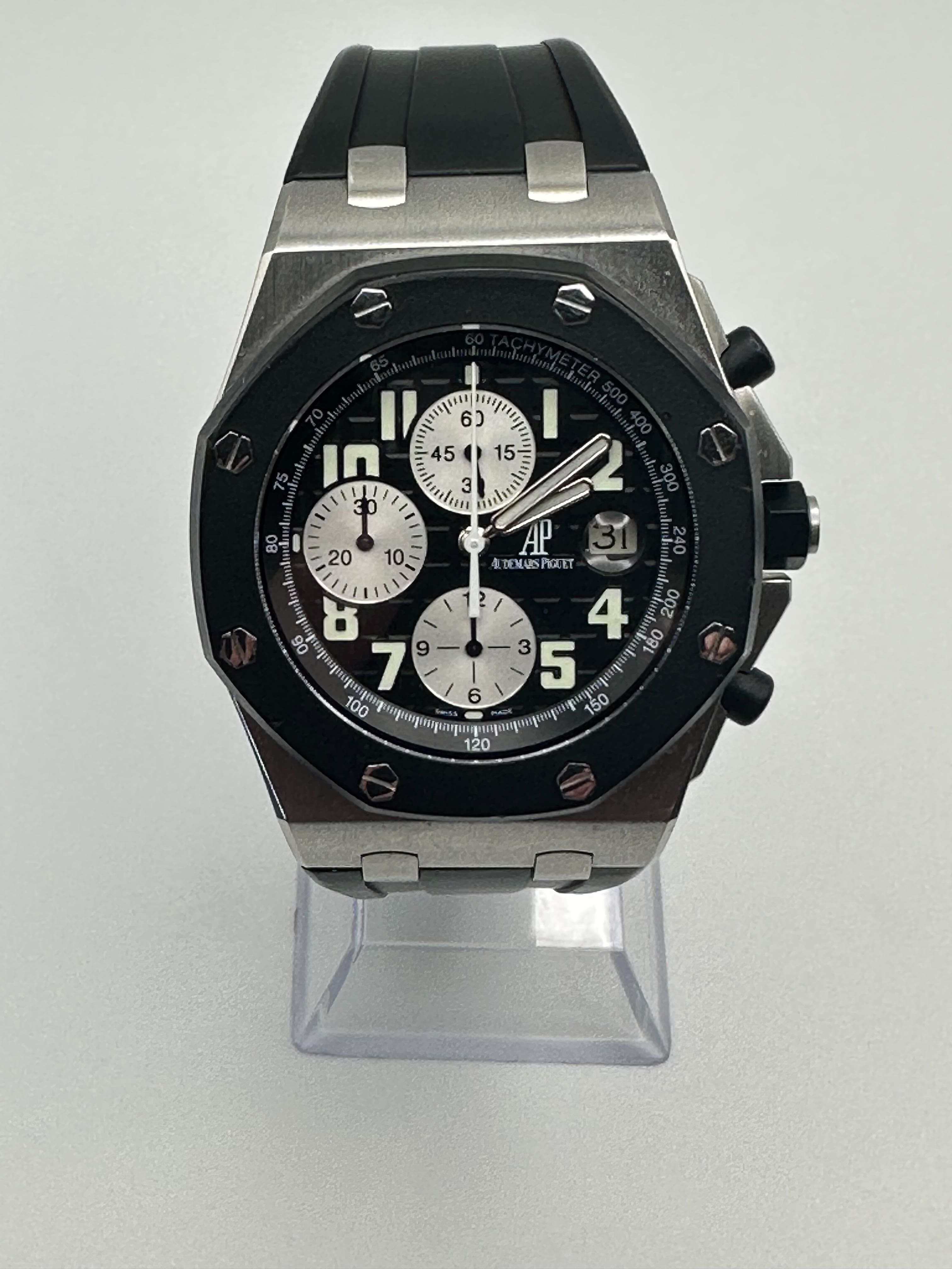 Audemars Piguet Royal Oak Offshore Stainless Steel Black Dial 25940SK.OO.D002CA.01.A Wrist Aficionado
