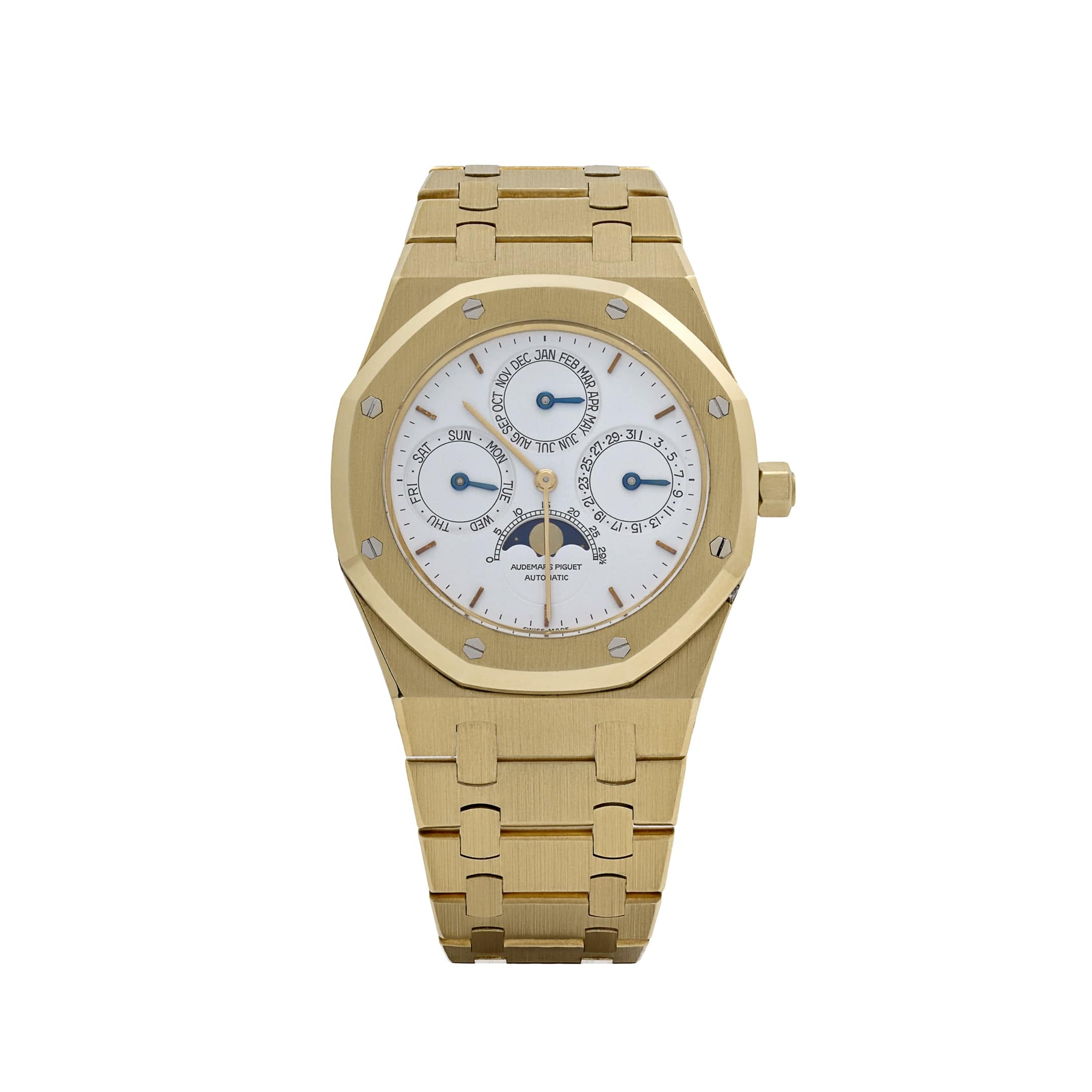 Audemars Piguet Royal Oak Perpetual Calendar 25654BA Yellow Gold White Dial (1989)