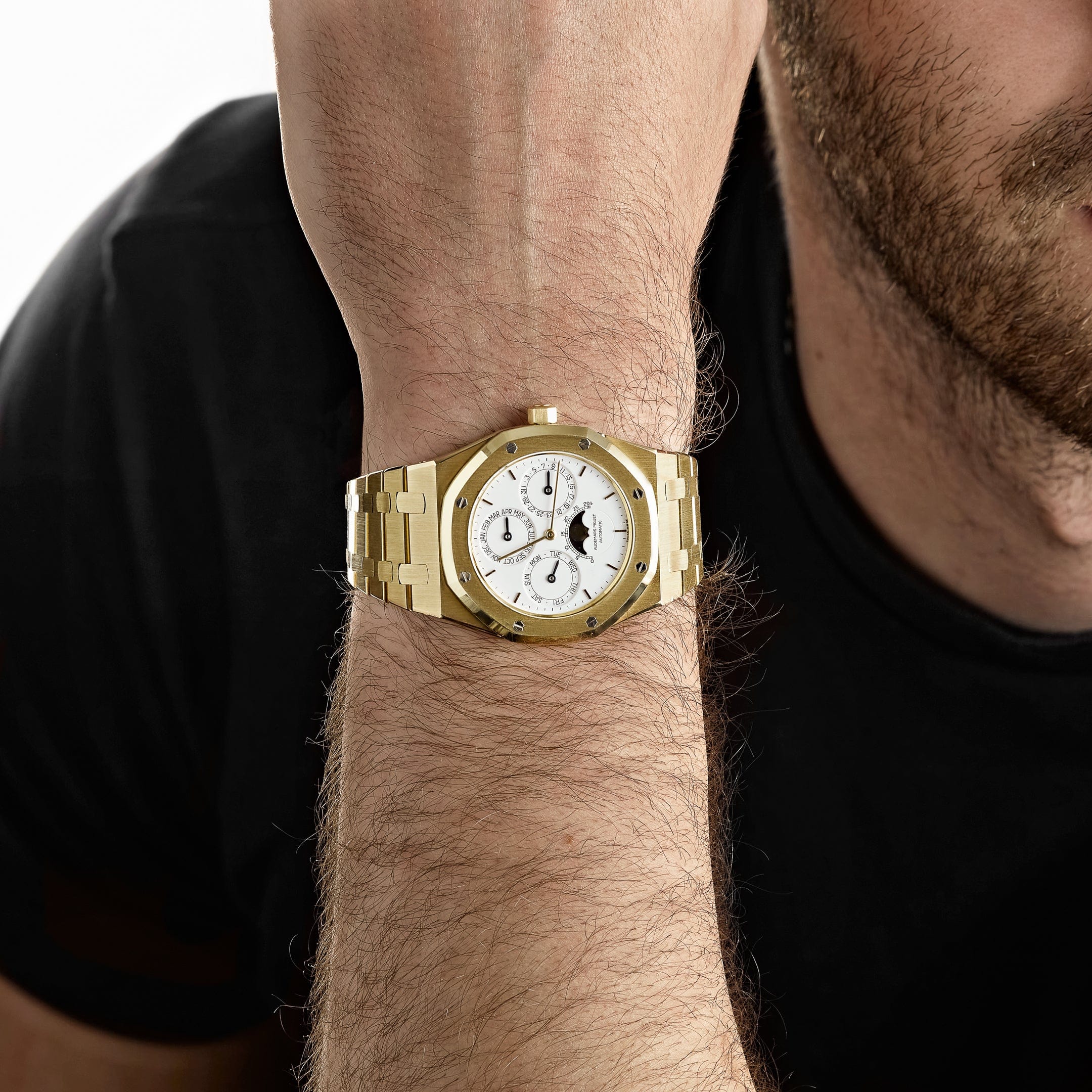 Audemars Piguet Royal Oak Perpetual Calendar 25654BA Yellow Gold White Dial (1989)