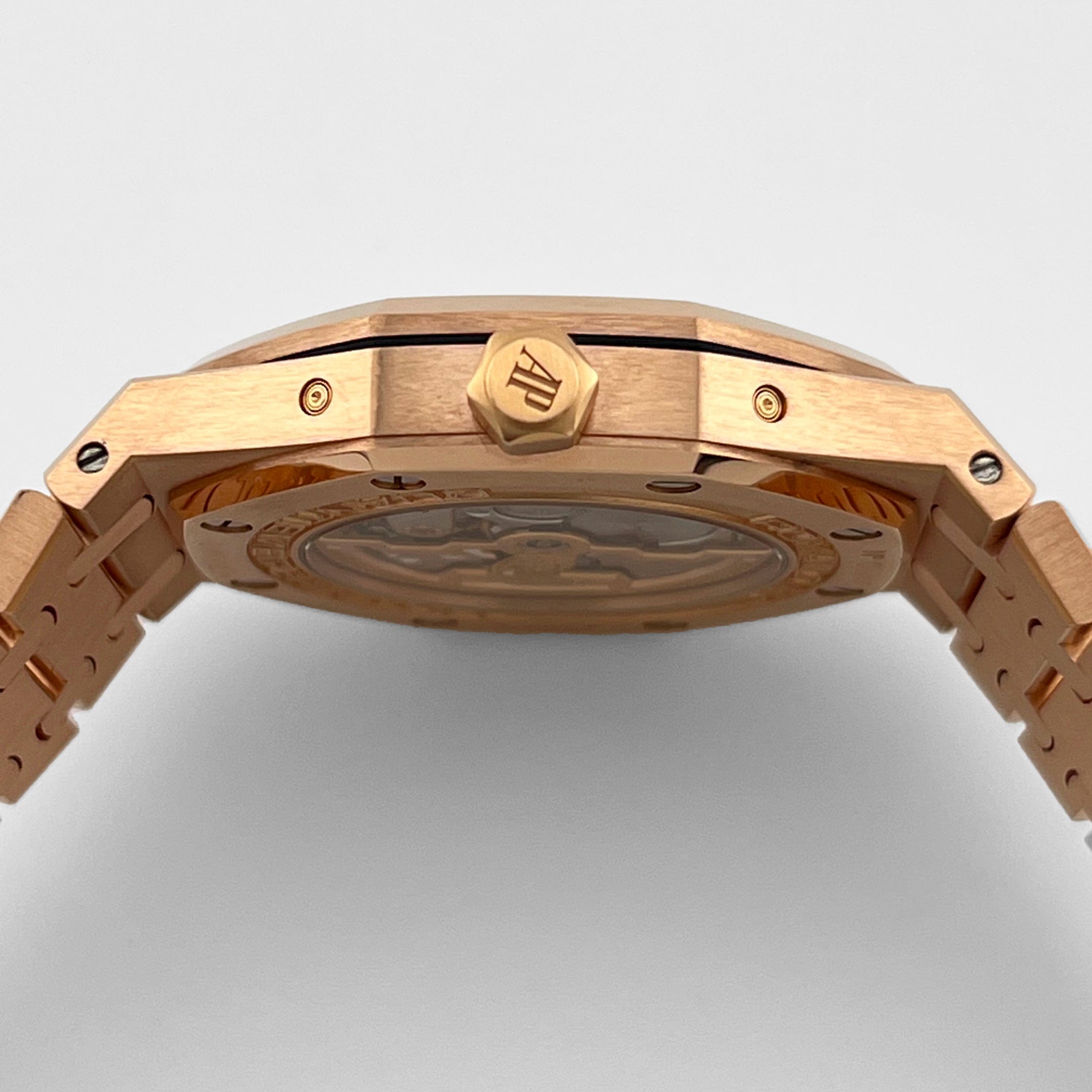 Audemars Piguet Royal Oak Perpetual Calendar 26574OR.OO.1220OR.01 Rose Gold Silver Dial