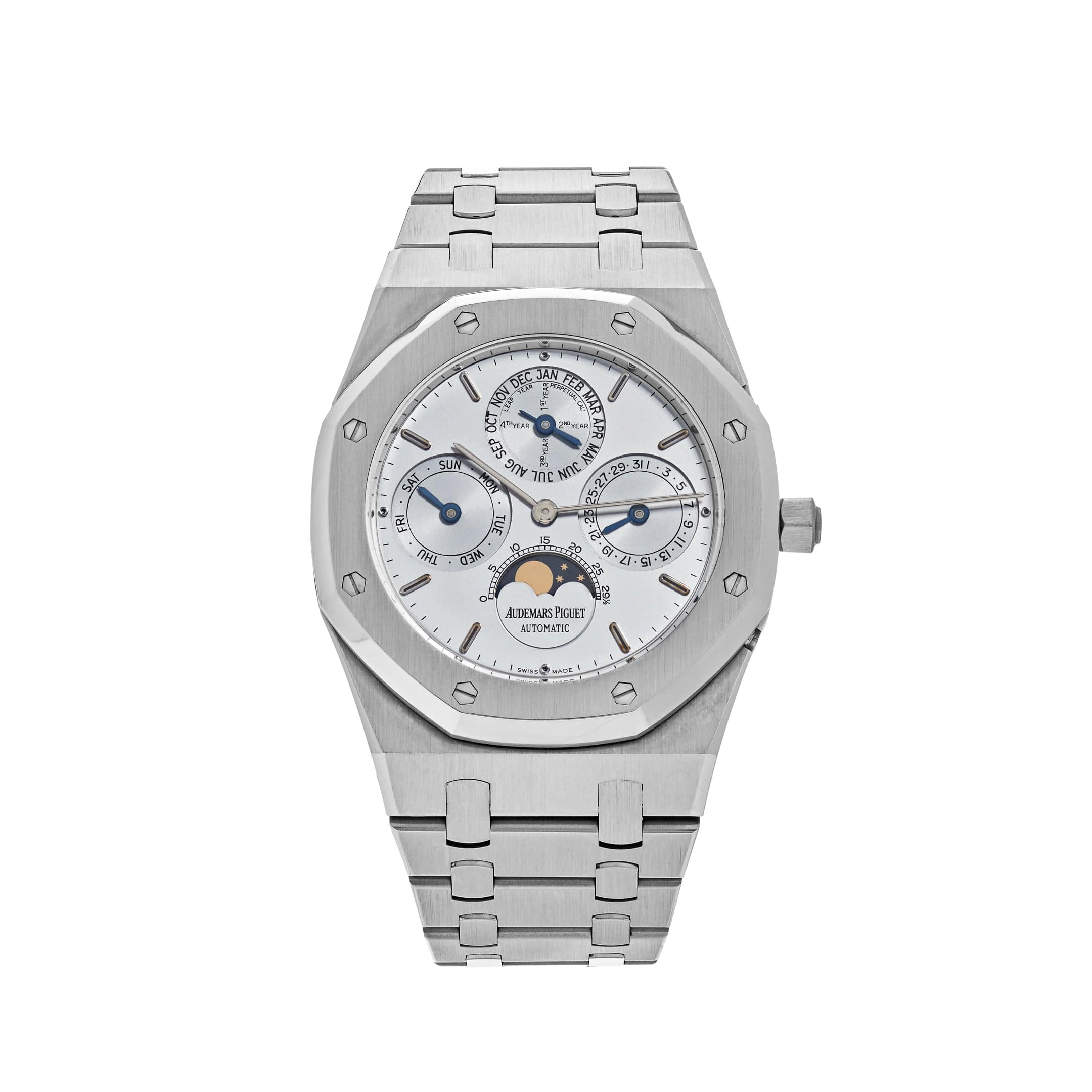 Luxury Watch Audemars Piguet Royal Oak Perpetual Calendar 39mm Steel Smooth Grey Dial 25820ST.O.0944ST.01 Wrist Aficionado