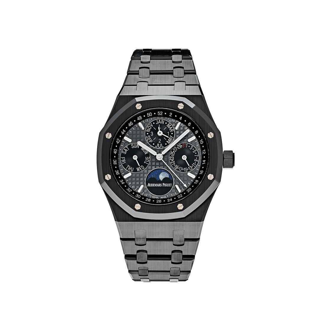 Luxury Watch Audemars Piguet Royal Oak Perpetual Calendar Black Ceramic 26579CE.OO.1225CE.01 Wrist Aficionado