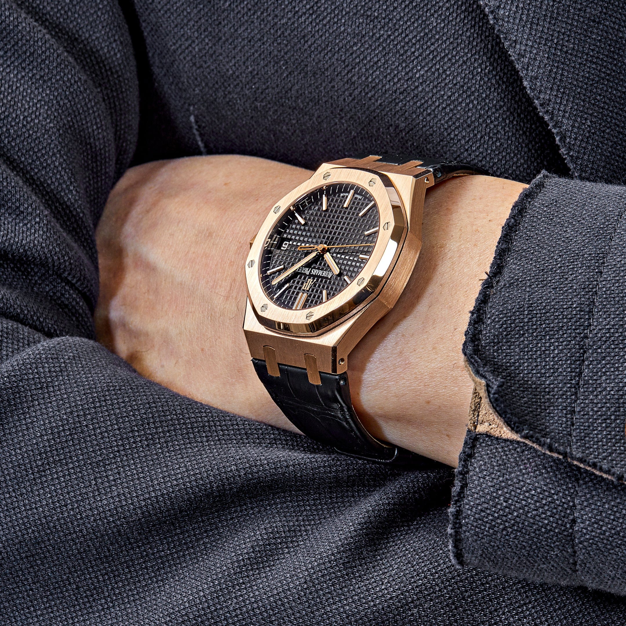 Audemars Piguet Royal Oak Selfwinding 15500OR.OO.D002CR.01 Rose Gold Black Dial (2021)