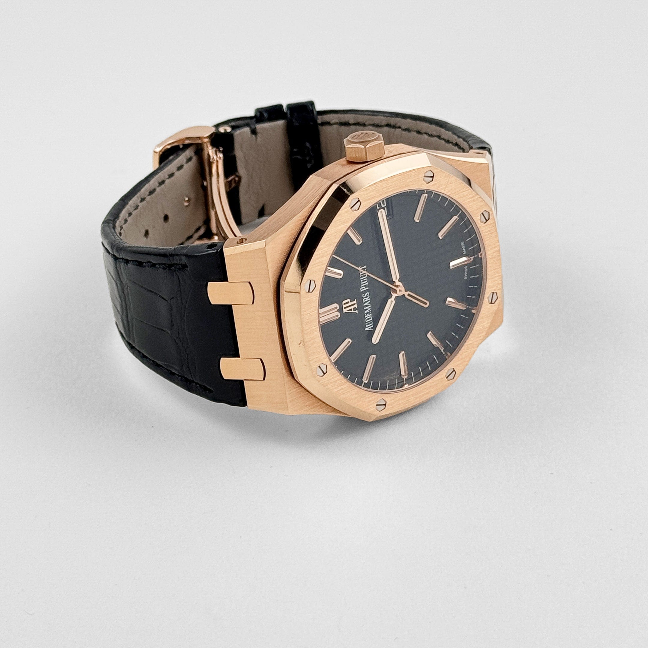 Audemars Piguet Royal Oak Selfwinding 15500OR.OO.D002CR.01 Rose Gold Black Dial