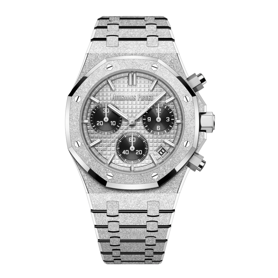 Luxury Watch Audemars Piguet Royal Oak Selfwinding Chronograph Frosted White Gold 26240BC.GG.1324BC.01 Wrist Aficionado