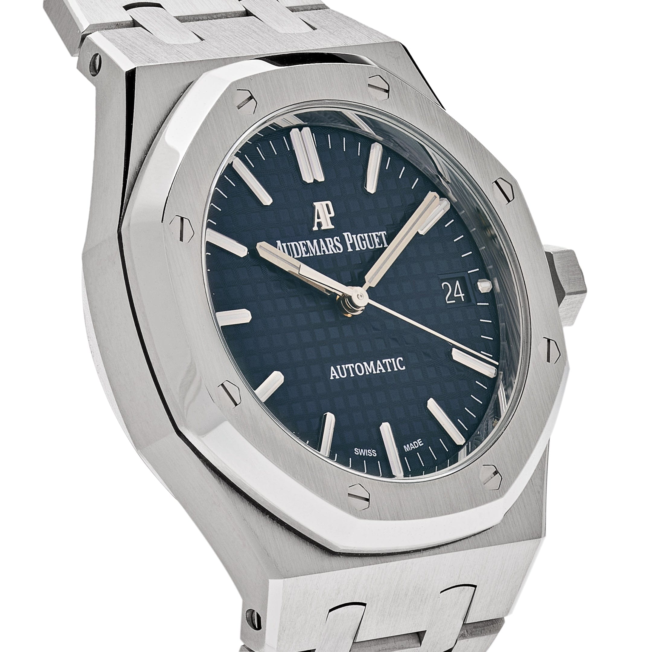 Luxury Watch Audemars Piguet Royal Oak Selfwinding Steel Blue Dial 37mm 15450ST.OO.1256ST.03 Wrist Aficionado