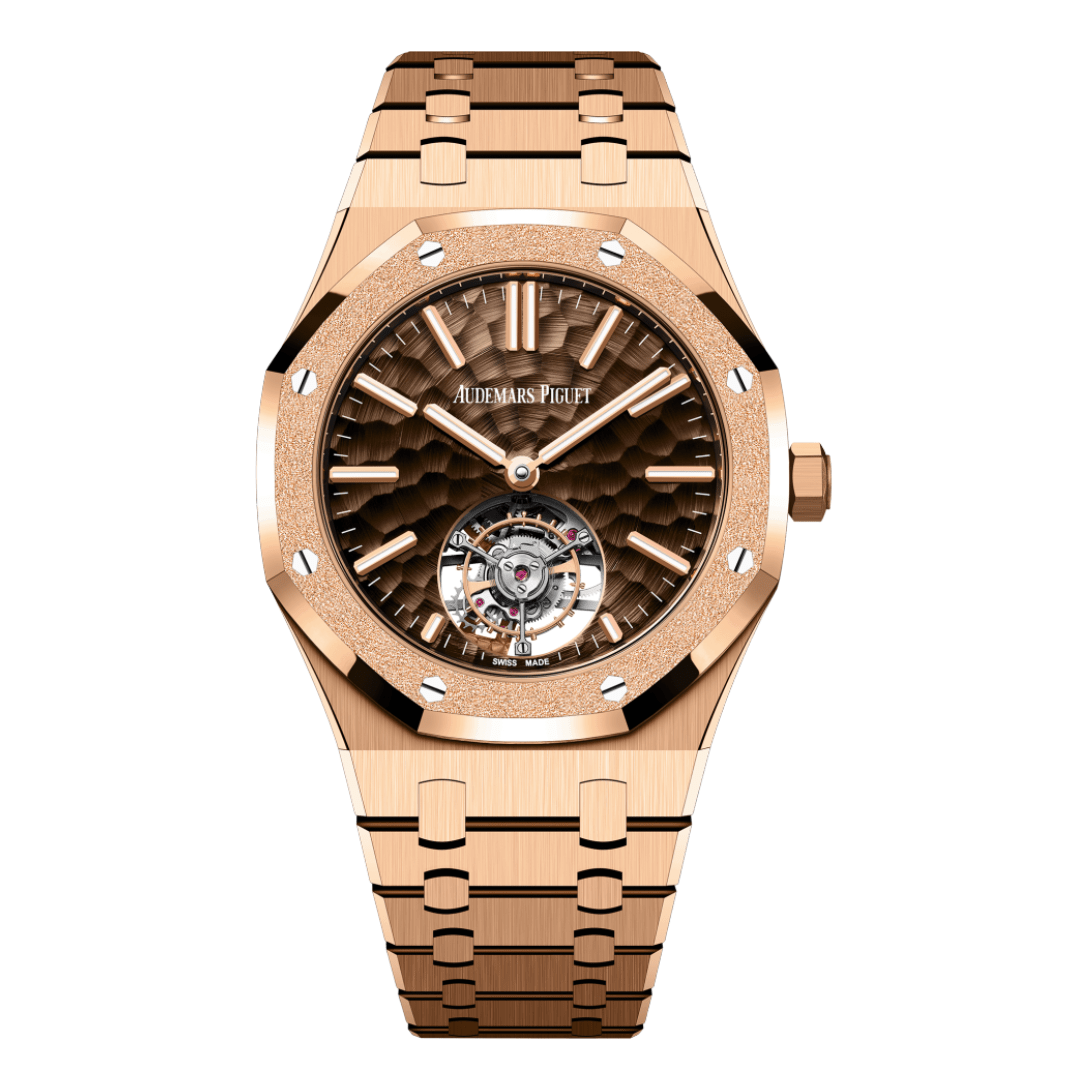 Audemars Piguet Royal Oak Selfwinding Tourbillon Rose Gold Brown Dial 26730OR.GG.1320OR.01