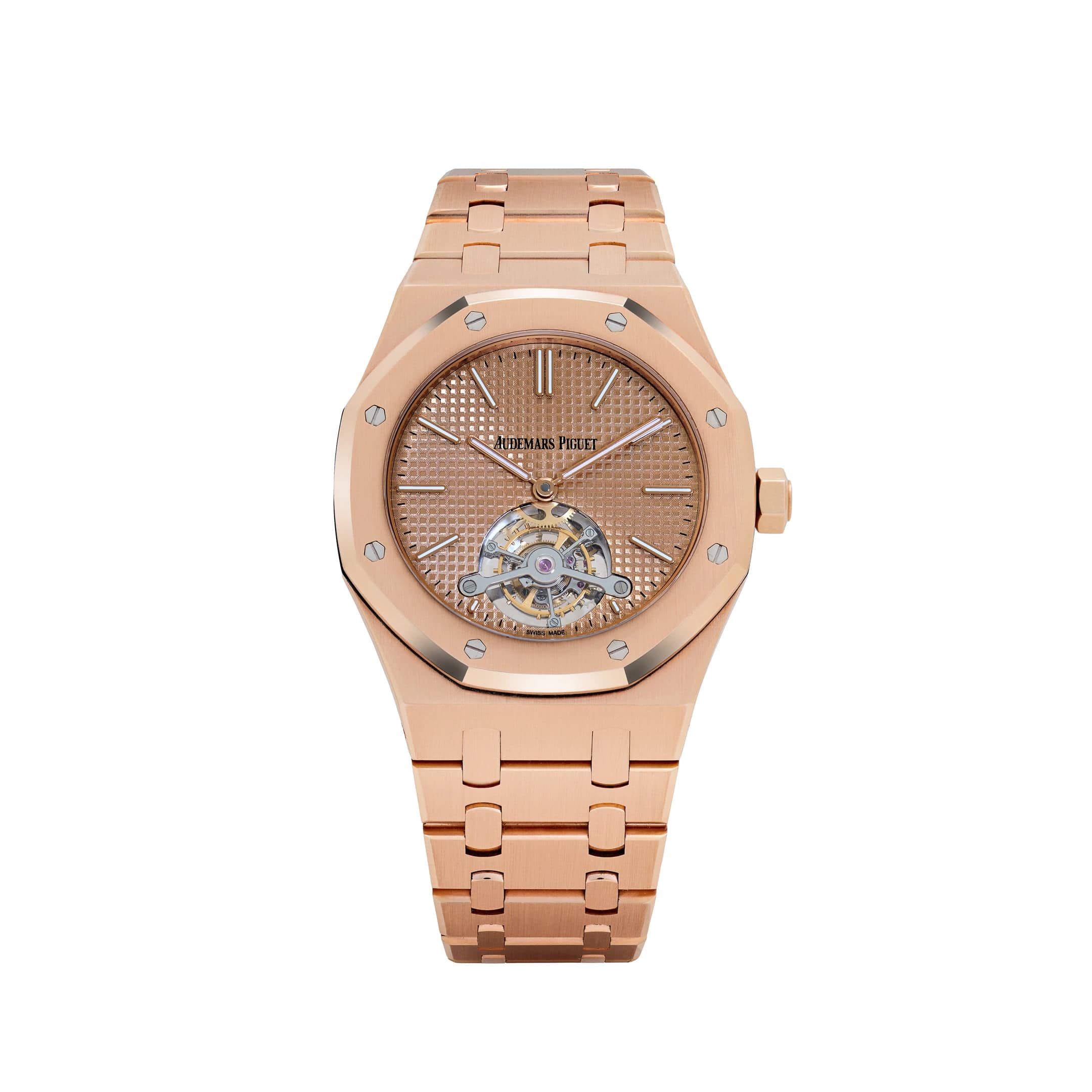Audemars Piguet Royal Oak Tourbillon 26515OR.OO.1220OR.01 Extra-Thin Rose Gold Pink-Toned Dial (2018)