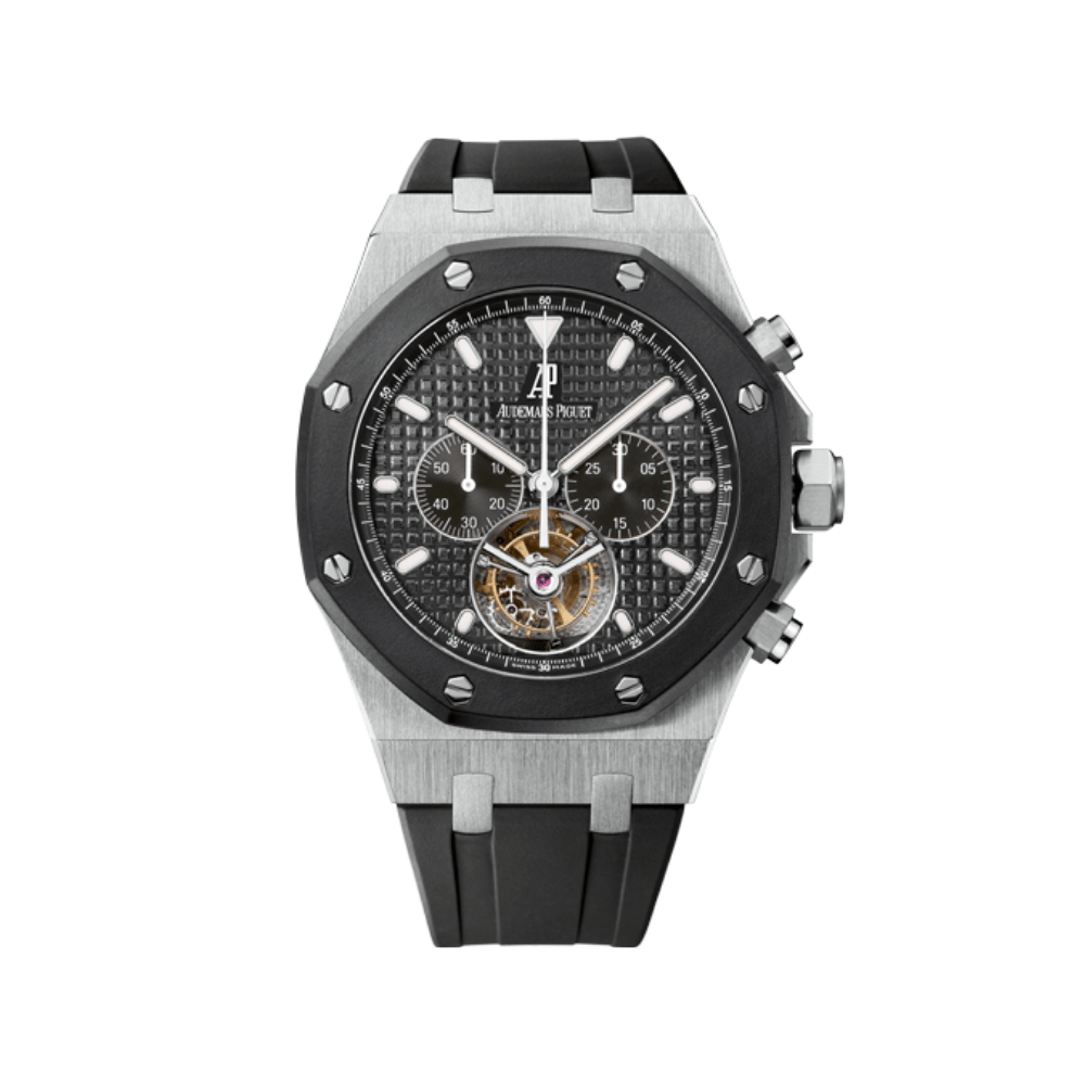 Luxury Watch Audemars Piguet Royal Oak Tourbillon Chronograph 44mm 26377SK.OO.D002CA.01 Wrist Aficionado