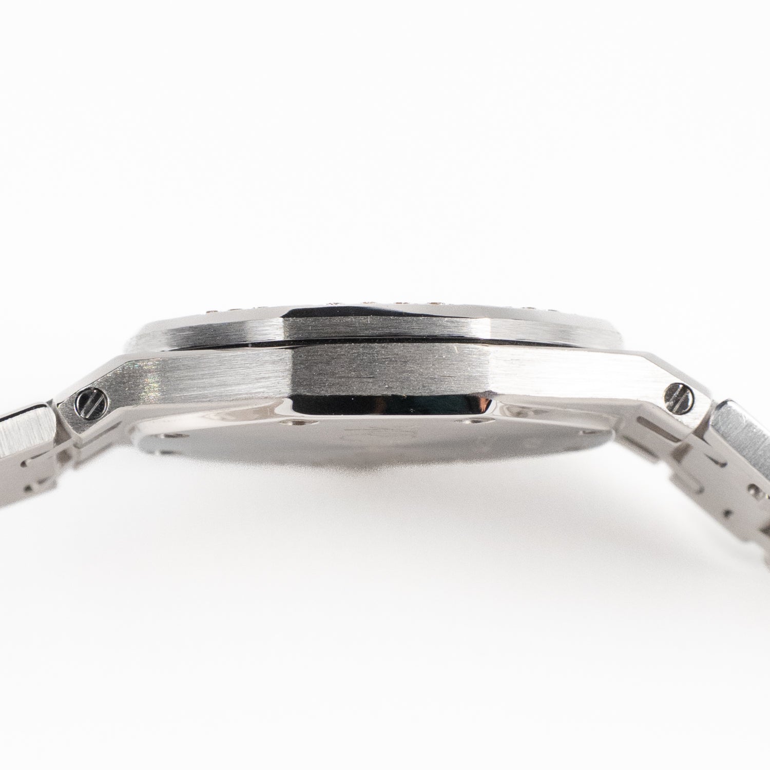 Audemars Piguet Royal Oak Vintage 67371BC/093 'Ladies' White Gold Blue Mother of Pearl Diamond Dial Diamond Bezel Quartz