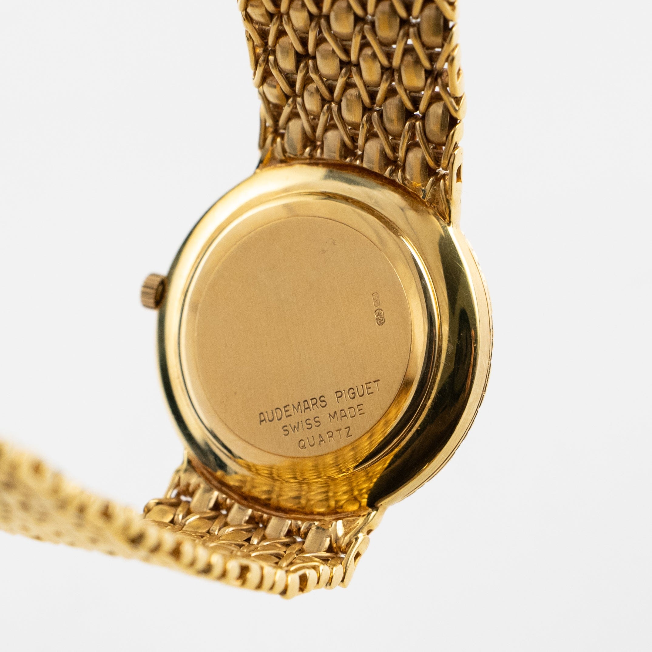 Audemars Piguet Vintage Cobra Yellow Gold Opal Diamond Dial Quartz