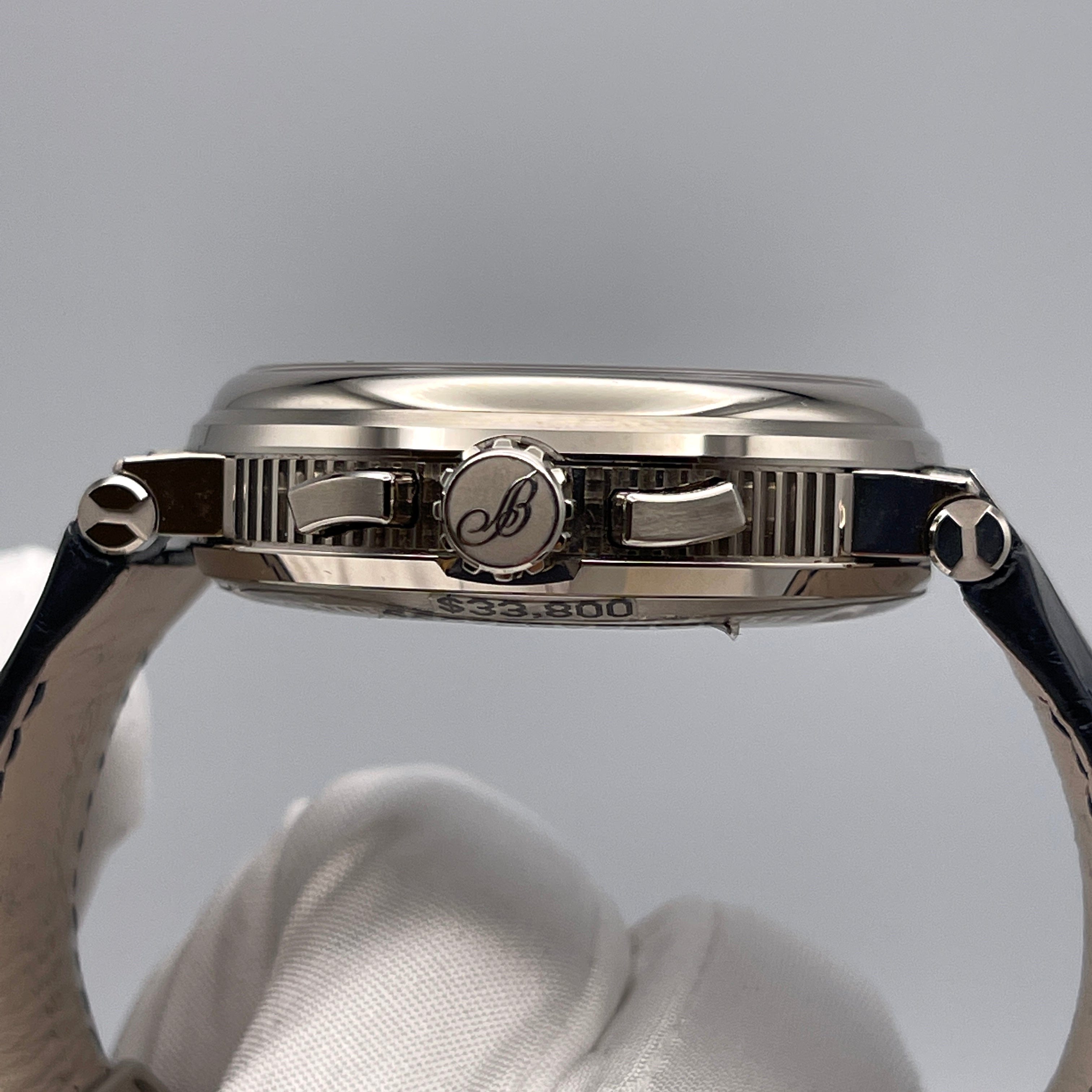 Luxury Watch Breguet Marine Chronograph White Gold 5527BBY29WV Wrist Aficionado