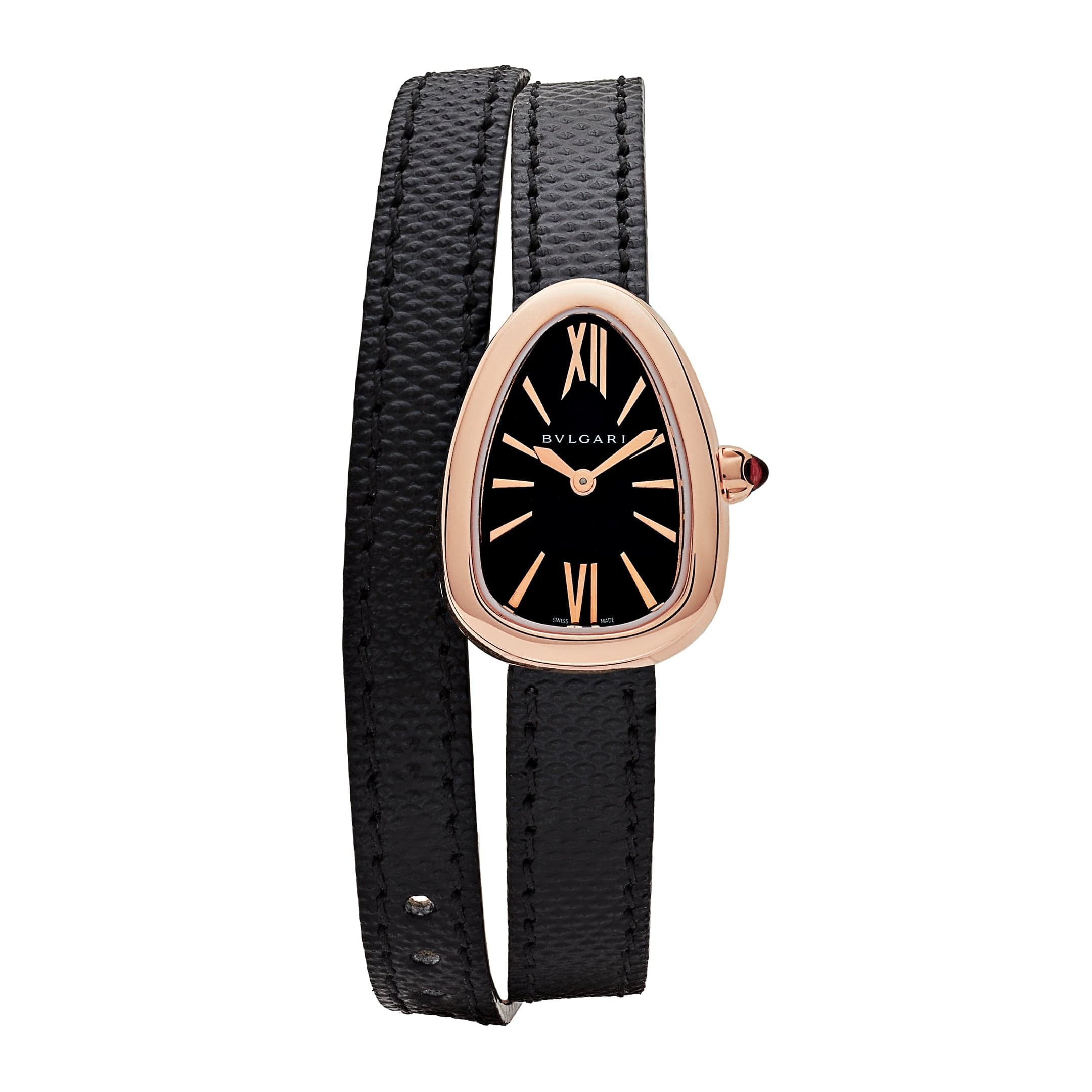 Bvlgari Serpenti 102728 Ladies Rose Gold Black Dial (2021)