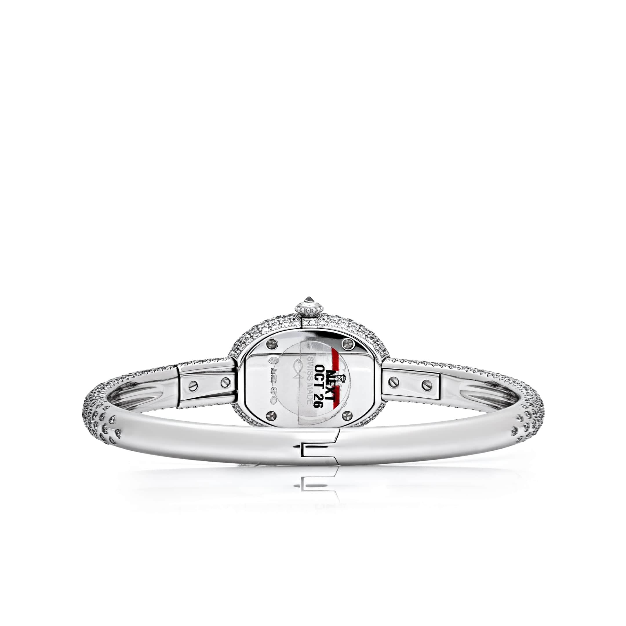 Cartier Baignoire Mini HPI01773 'Ladies' Rhoidum-Finish White Gold Diamond Quartz (2025)