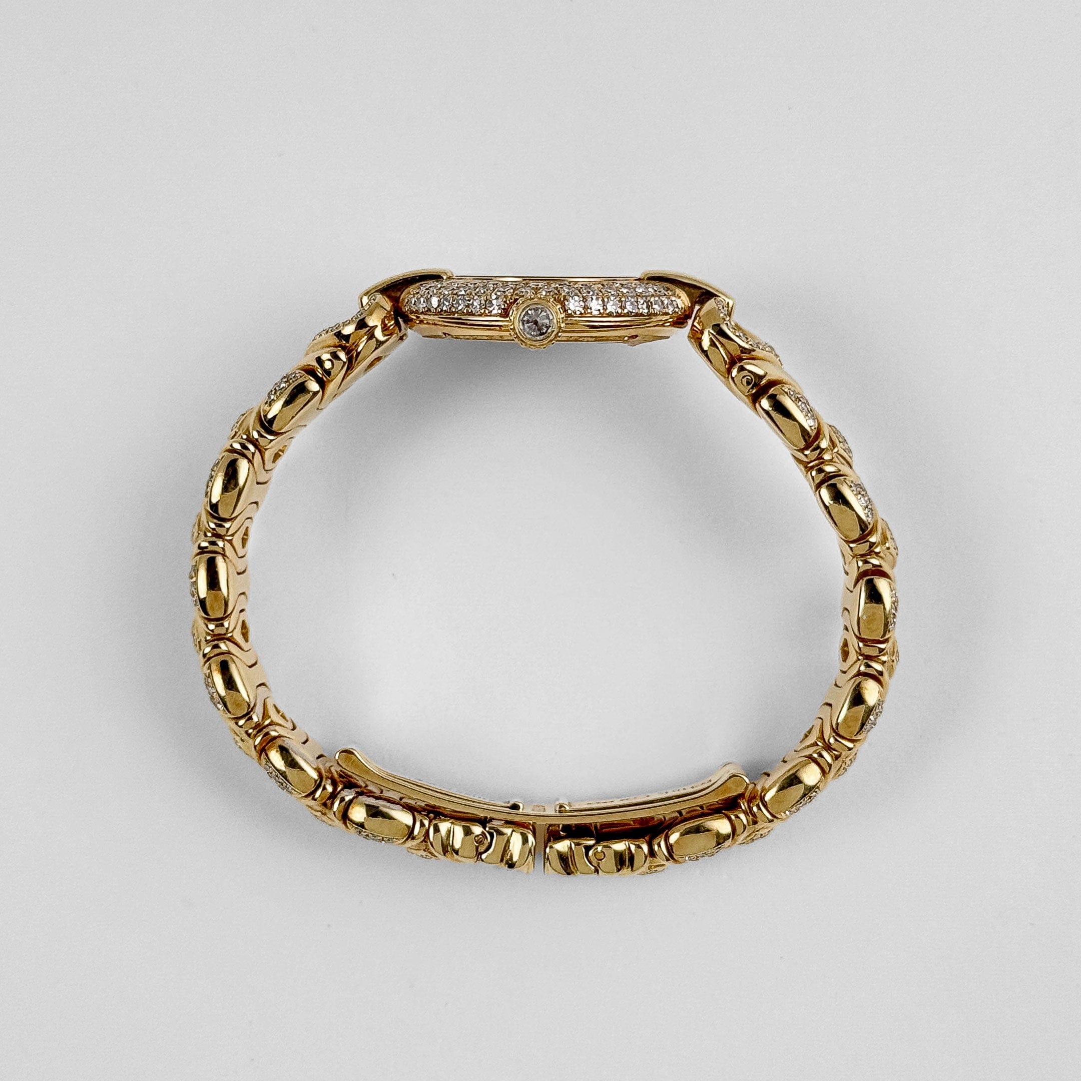 Cartier Colisée 'Ladies' Yellow Gold White Dial Diamond Bezel Quartz