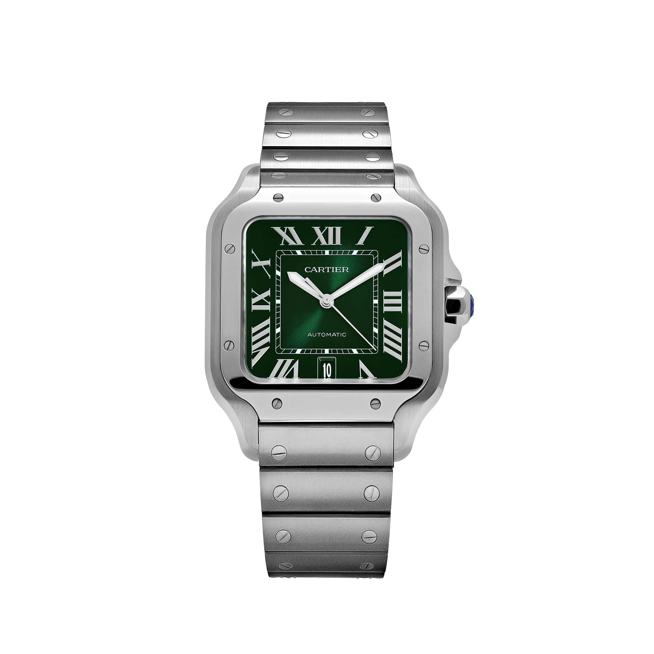 Cartier Santos Large WSSA0062 Stainless Steel Green Dial (2023)