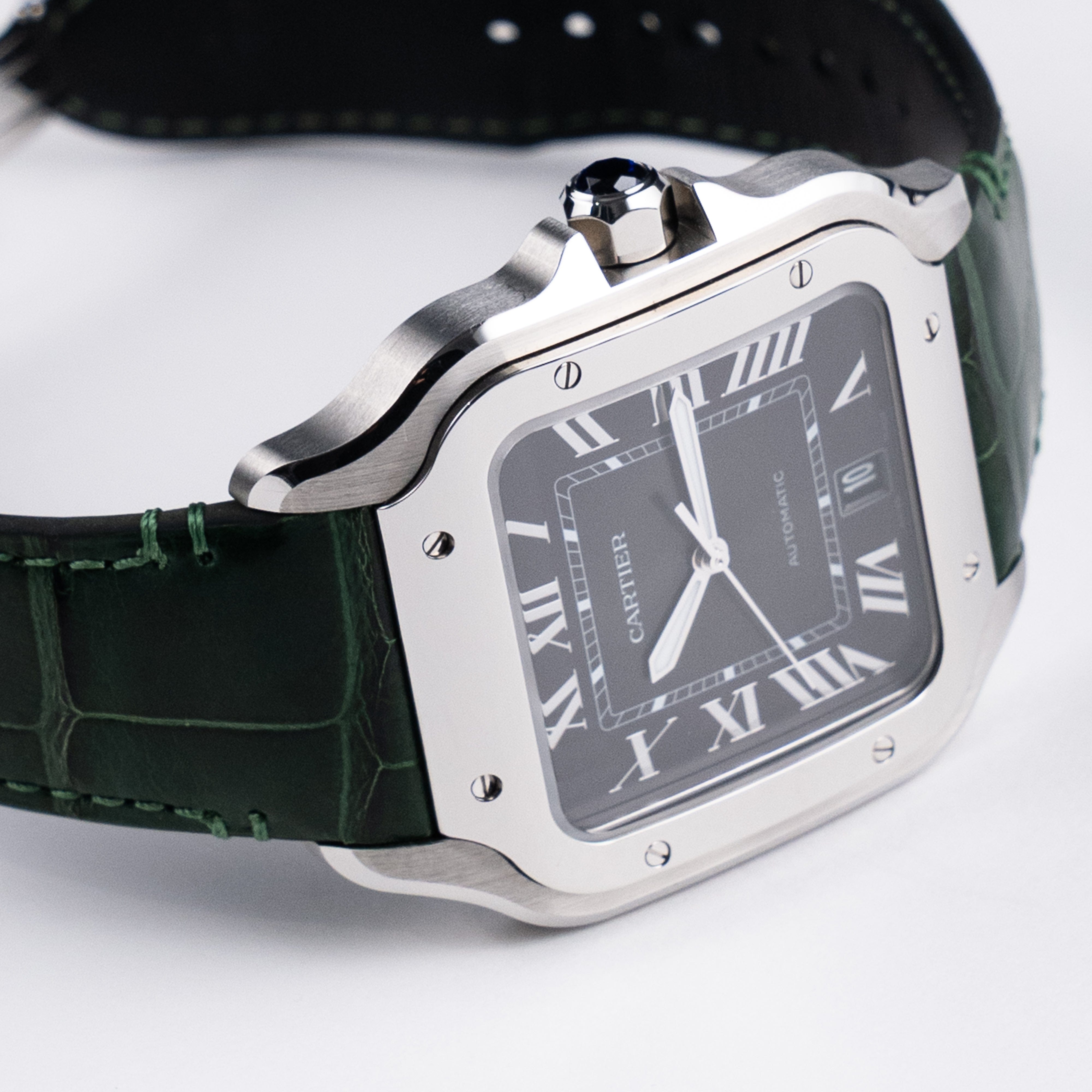 Cartier Santos Large WSSA0062 Stainless Steel Green Dial (2023)