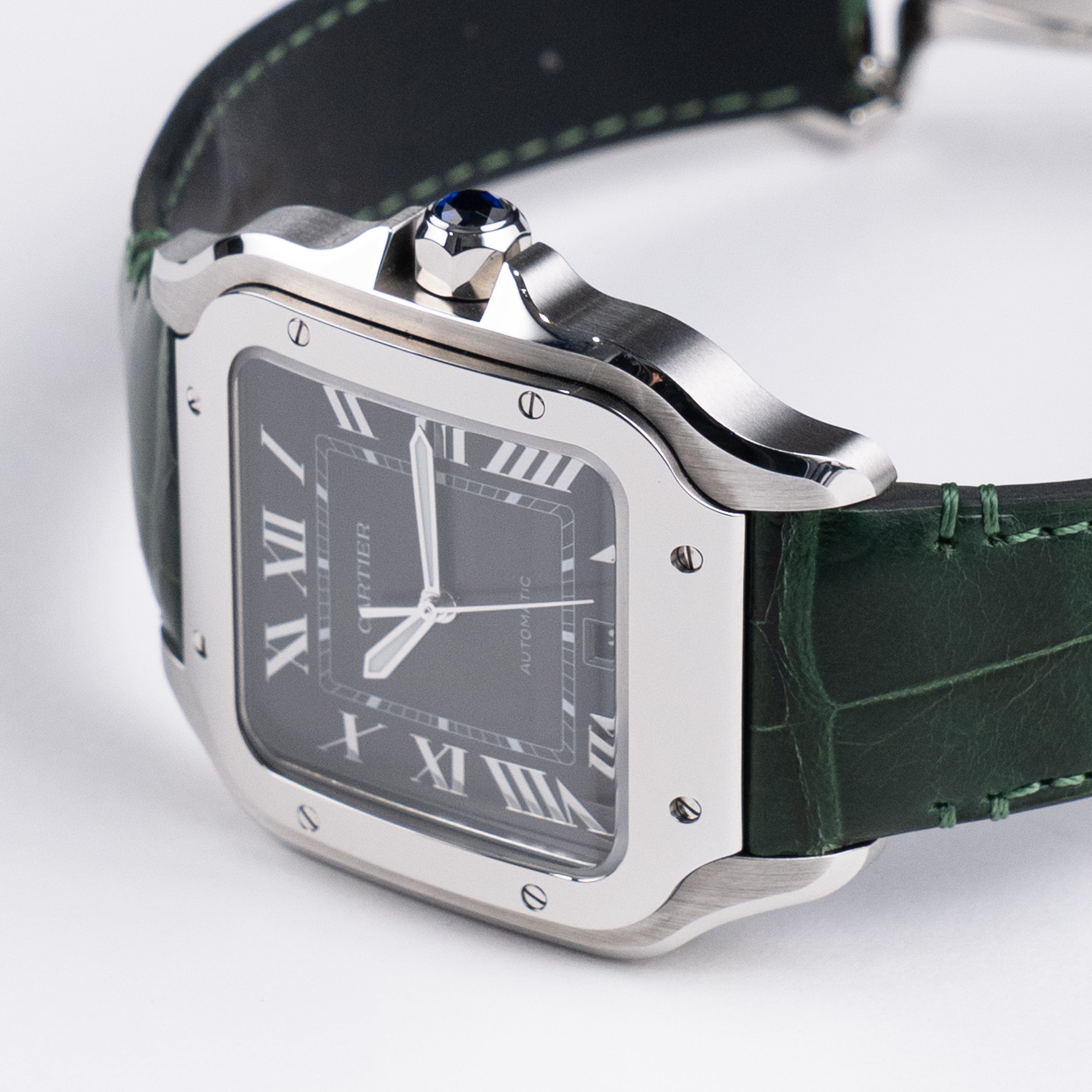 Cartier Santos Large WSSA0062 Stainless Steel Green Dial (2023)