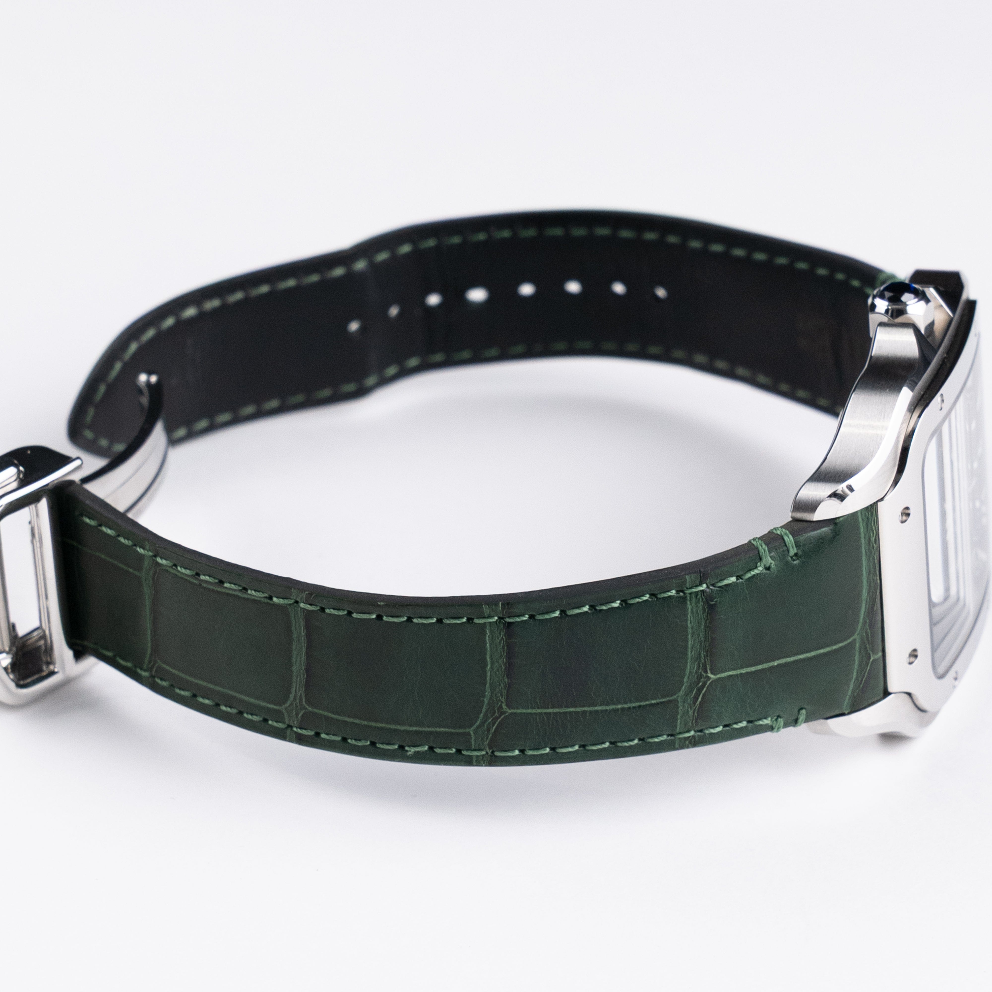 Cartier Santos Large WSSA0062 Stainless Steel Green Dial (2023)