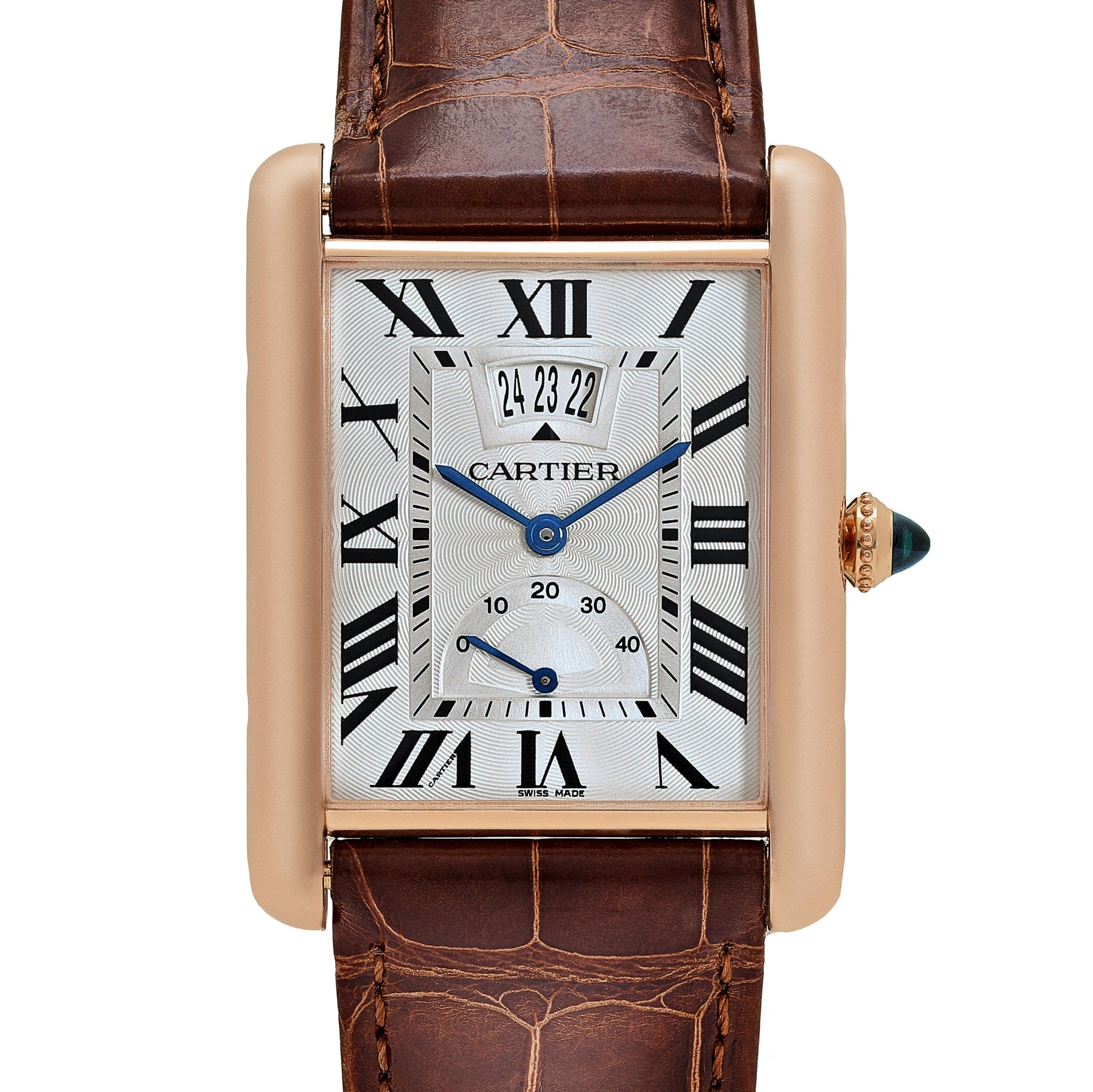 Cartier Tank Louis XL W1560003 Rose Gold White Dial (2015)