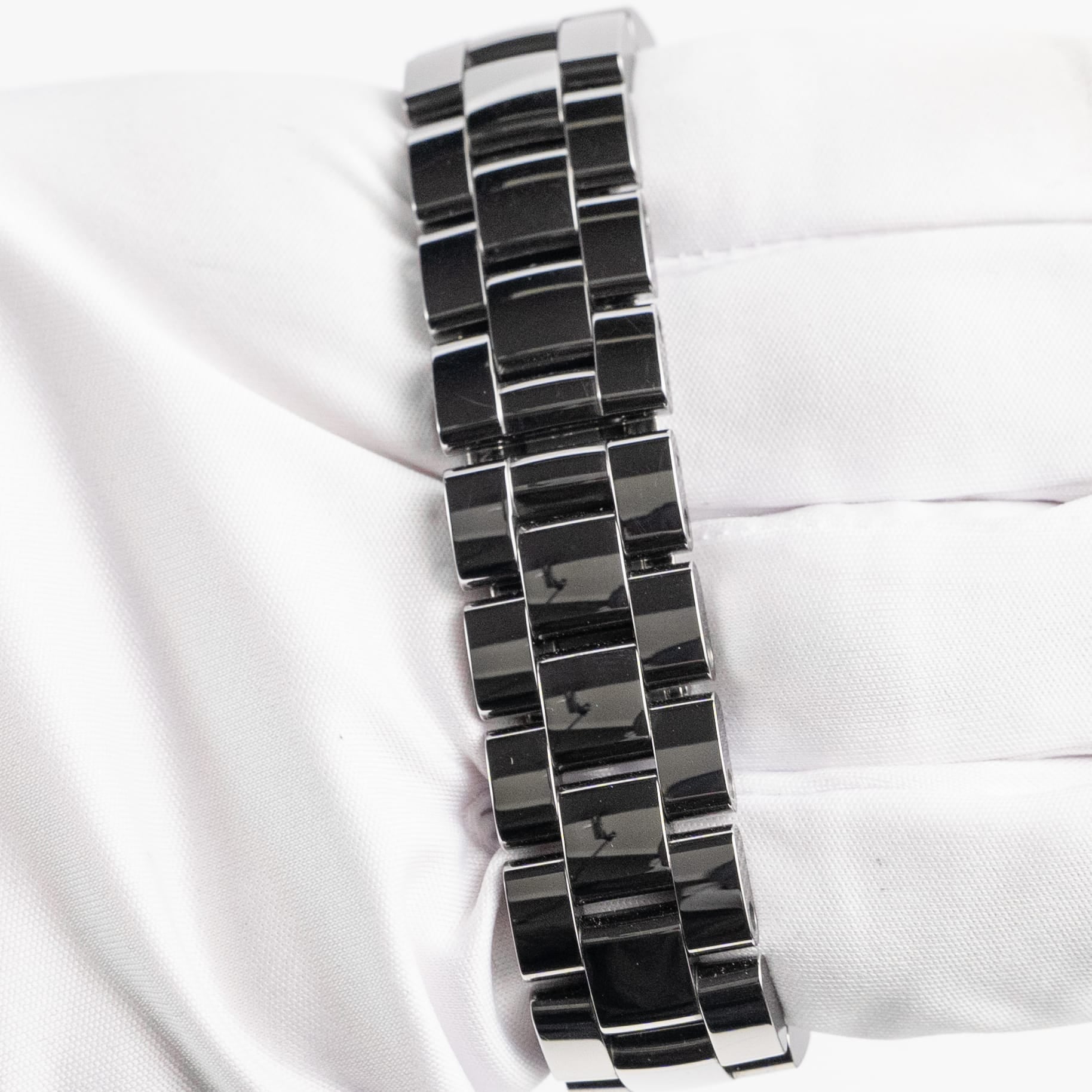 Chanel J12 H3155 Chromatic Ceramic Titanium Grey Baguette Diamond Dial and Bezel