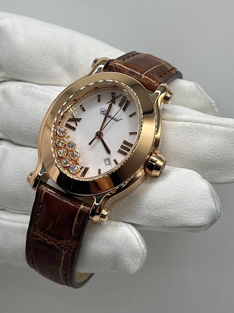 Luxury Watch Chopard Happy Sport Oval 275350-5001 Wrist Aficionado