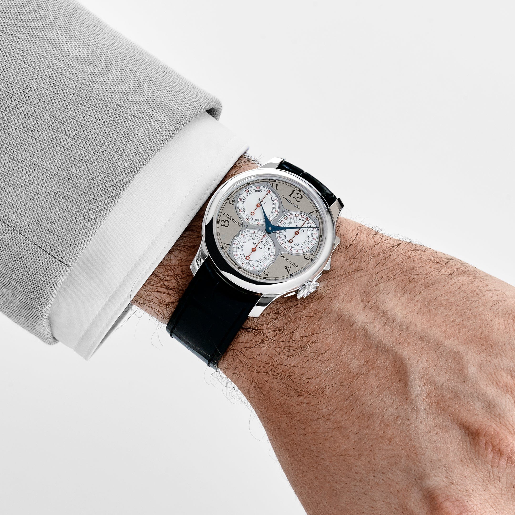 F.P.Journe Centigraphe Souverain Ref. CT Platinum Grey Dial
