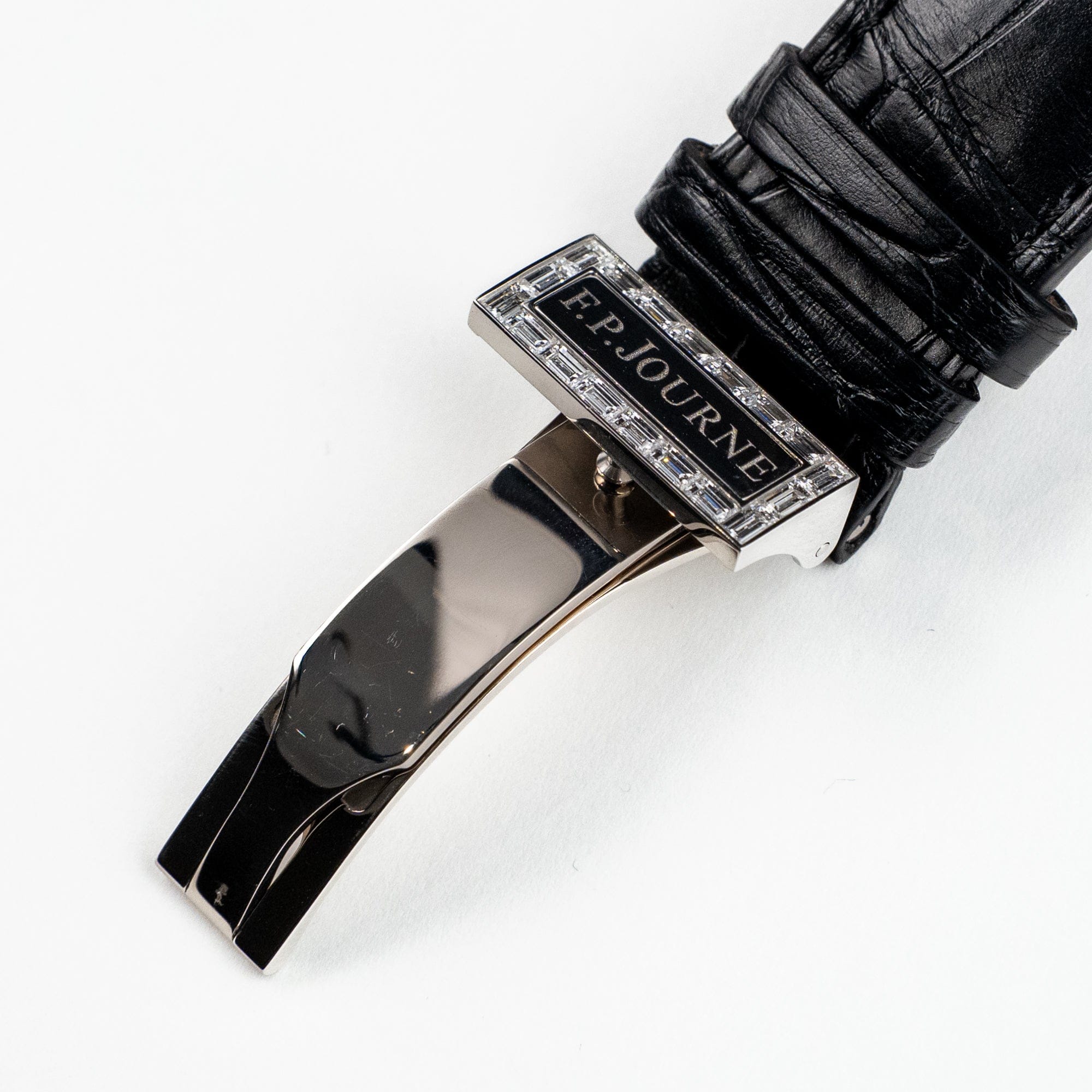 F.P.Journe Tourbillon Souverain Joaillerie Diamants Ref. TVJ Platinum Black Dial Diamond Bezel (2023)