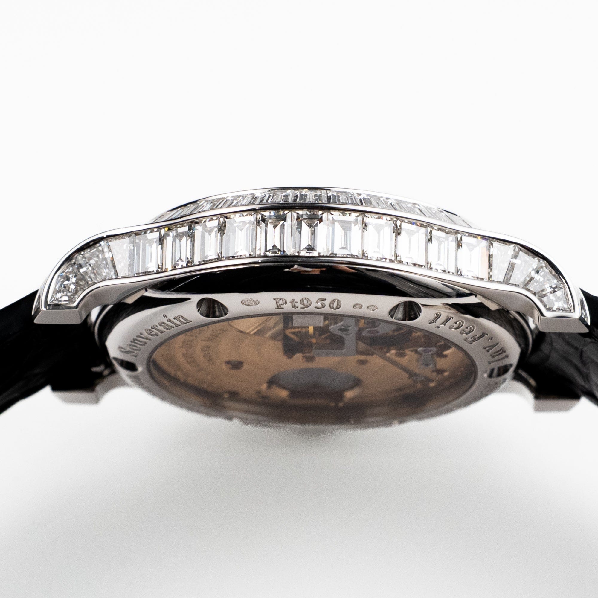 F.P.Journe Tourbillon Souverain Joaillerie Diamants Ref. TVJ Platinum Black Dial Diamond Bezel (2023)