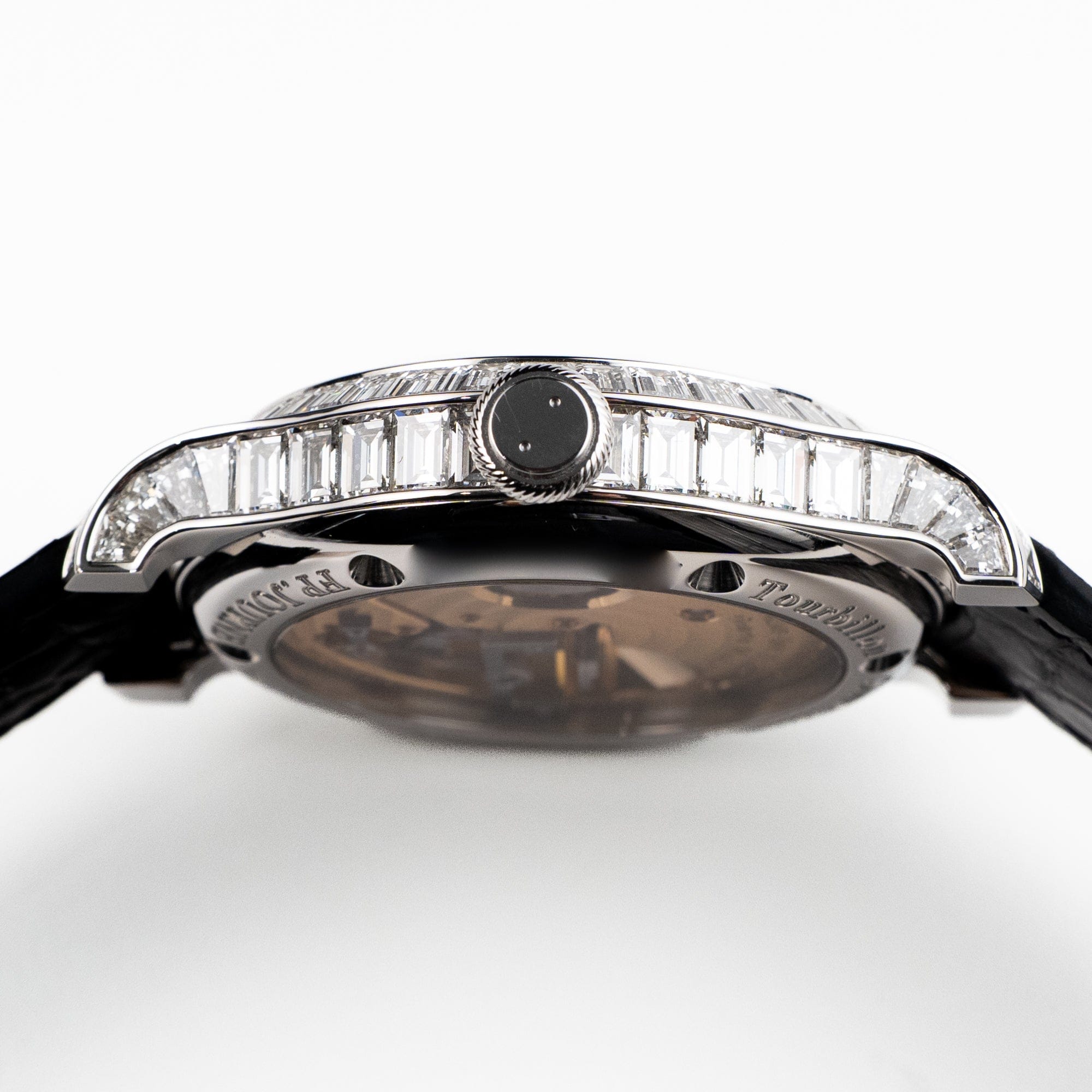 F.P.Journe Tourbillon Souverain Joaillerie Diamants Ref. TVJ Platinum Black Dial Diamond Bezel (2023)