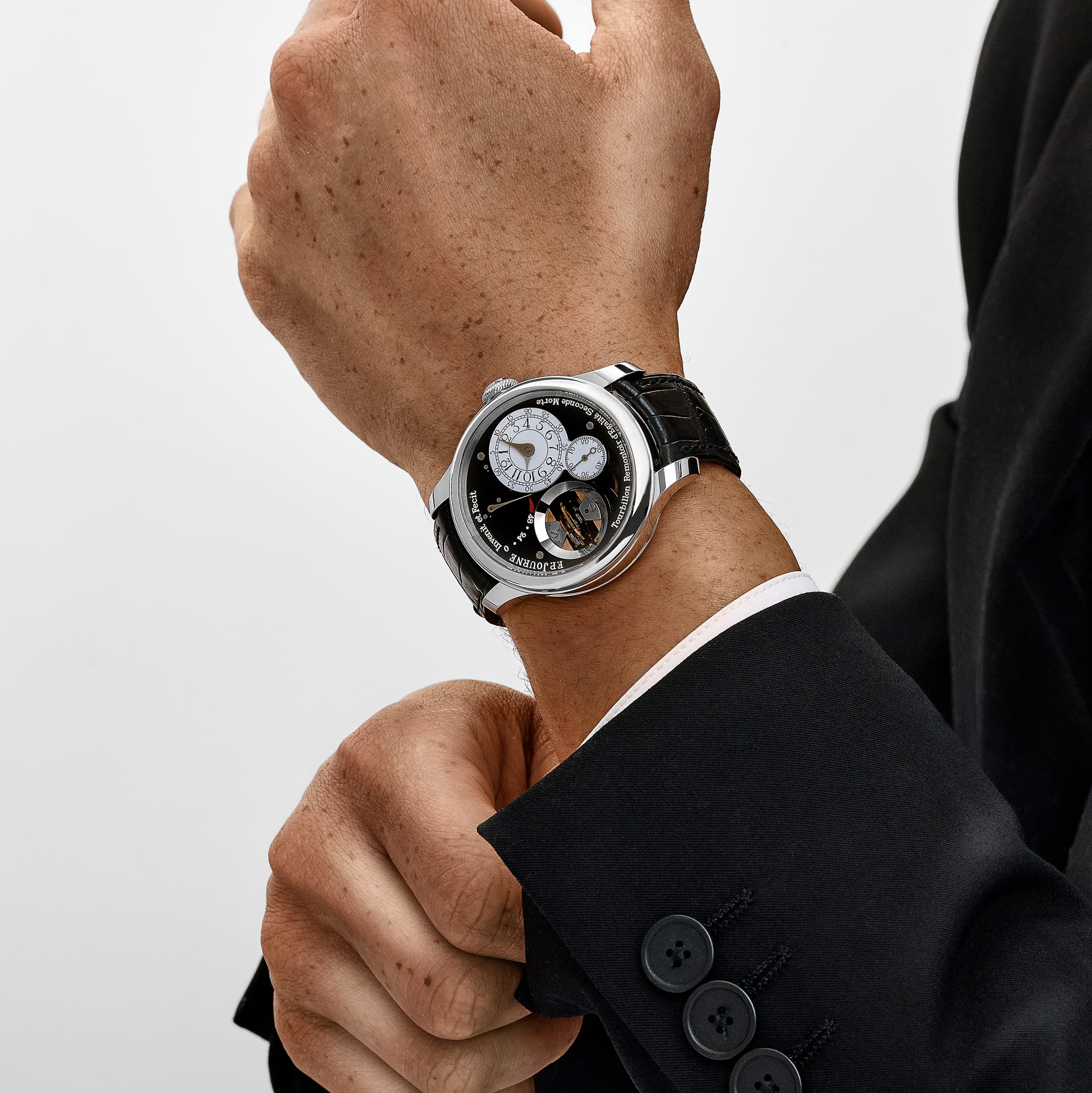 F.P.Journe Tourbillon Souverain Vertical Ref. TV Black Label Platinum Black Dial (2022)