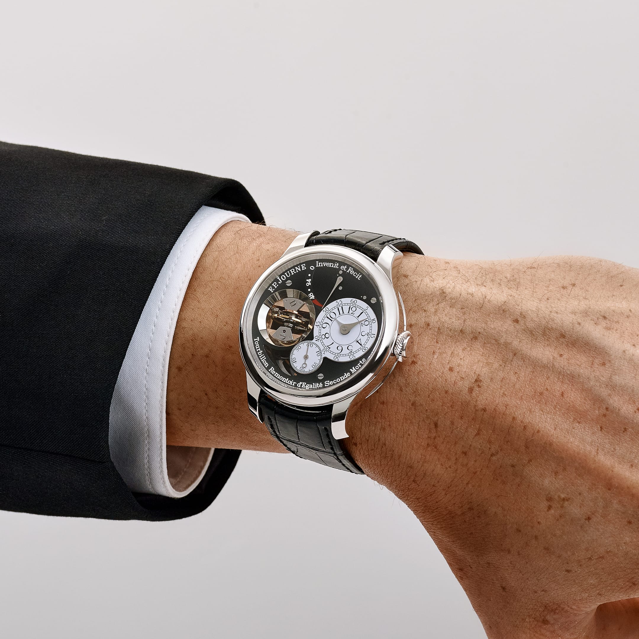 F.P.Journe Tourbillon Souverain Vertical Ref. TV Black Label Platinum Black Dial (2022)