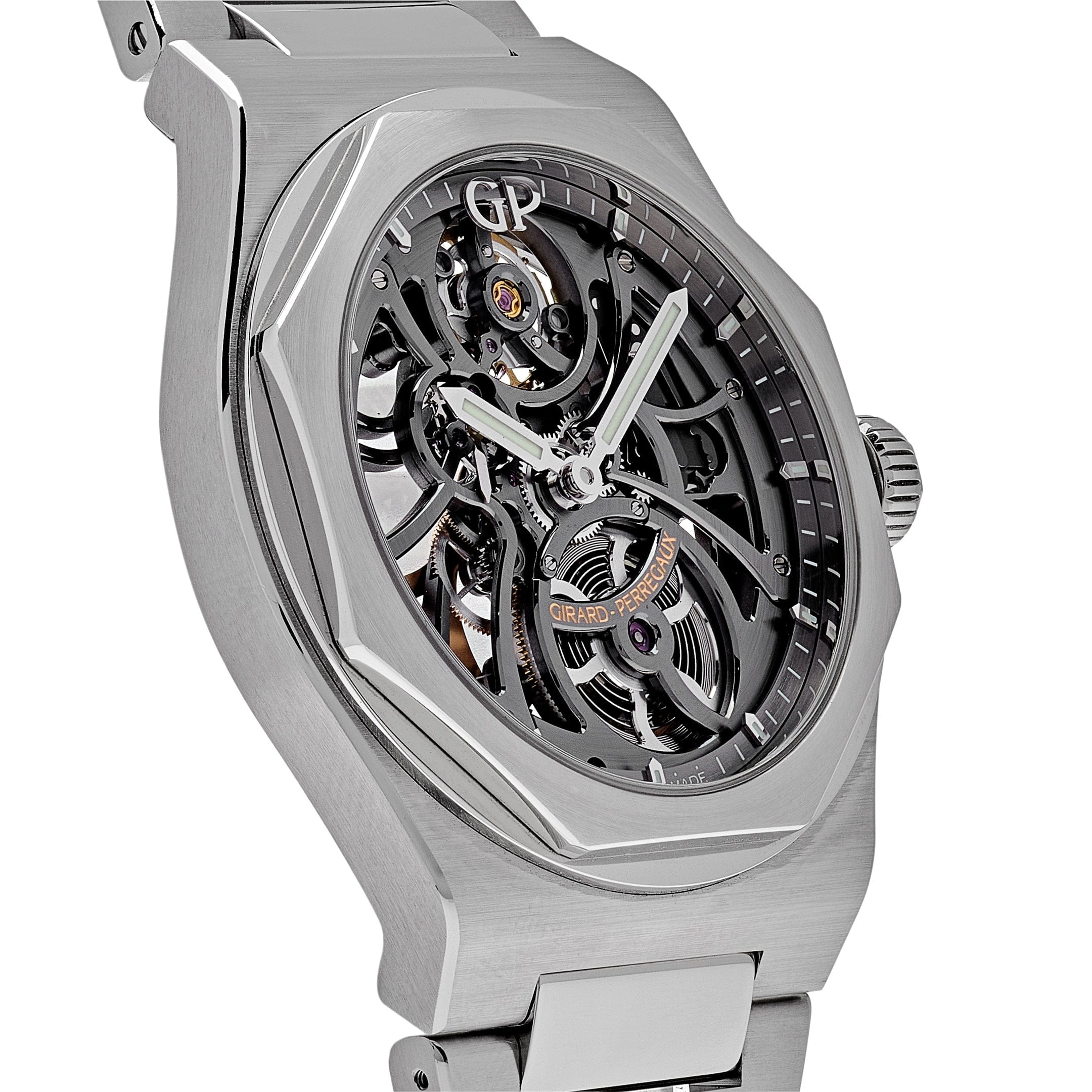 Girard Perregaux Laureato Skeleton 81015-11-001-11A Wrist Aficionado